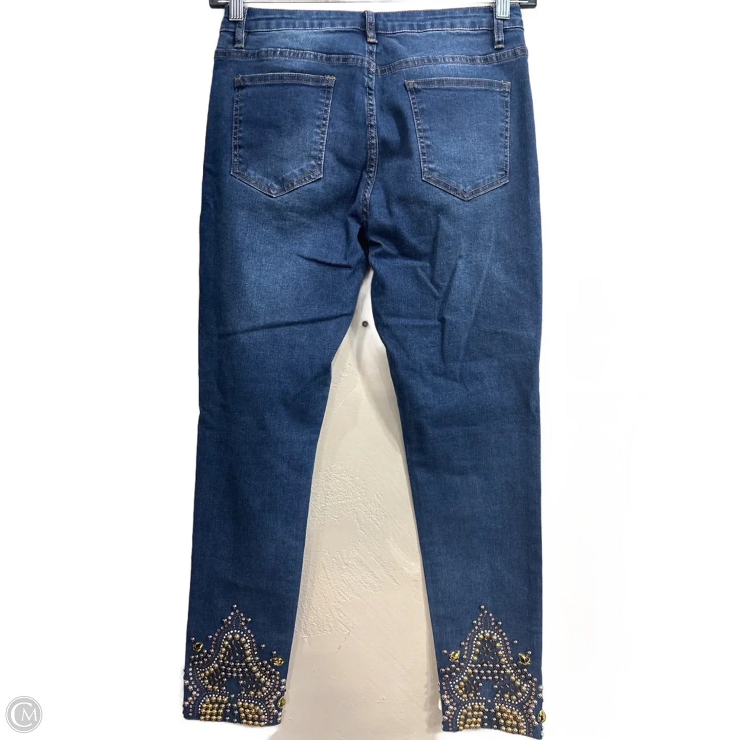 Jeans Straight By Shein In Blue Denim, Size: 8