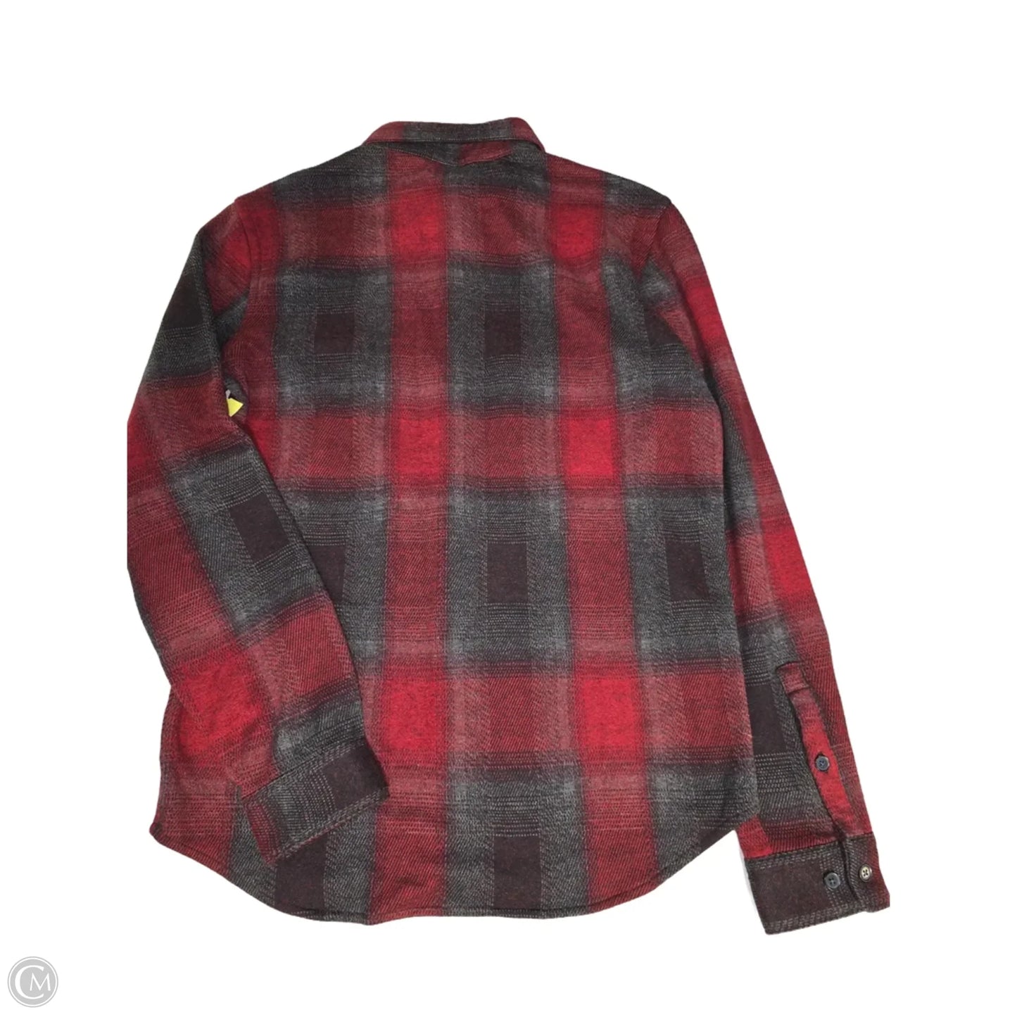 Top Long Sleeve By Express In Plaid Pattern, Size: S