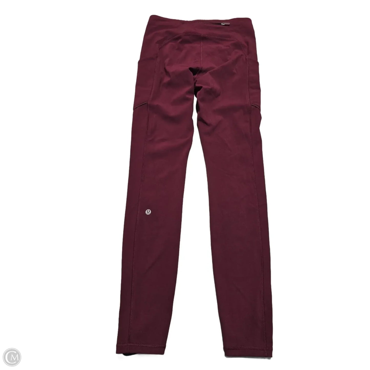 Athletic Leggings By Lululemon In Maroon, Size: 6