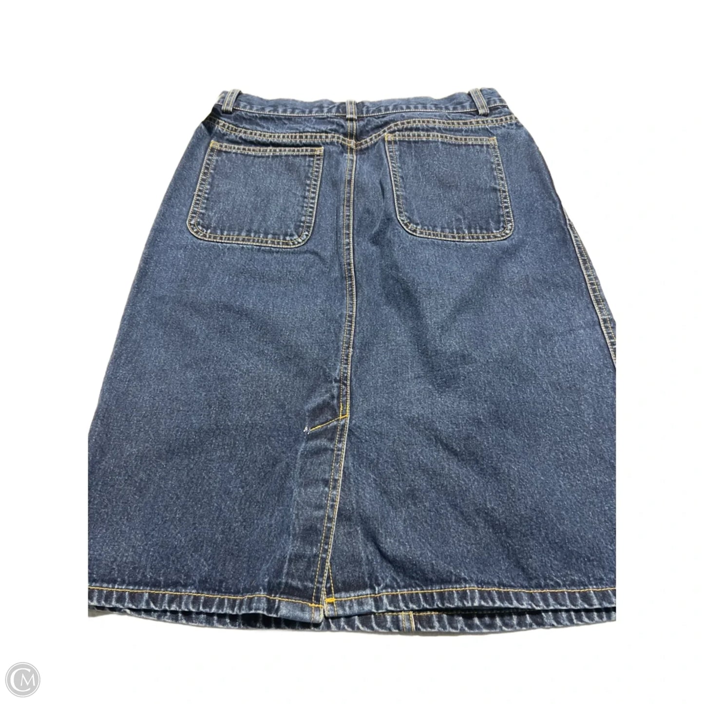 Skirt Midi By Gap In Blue Denim, Size: 8