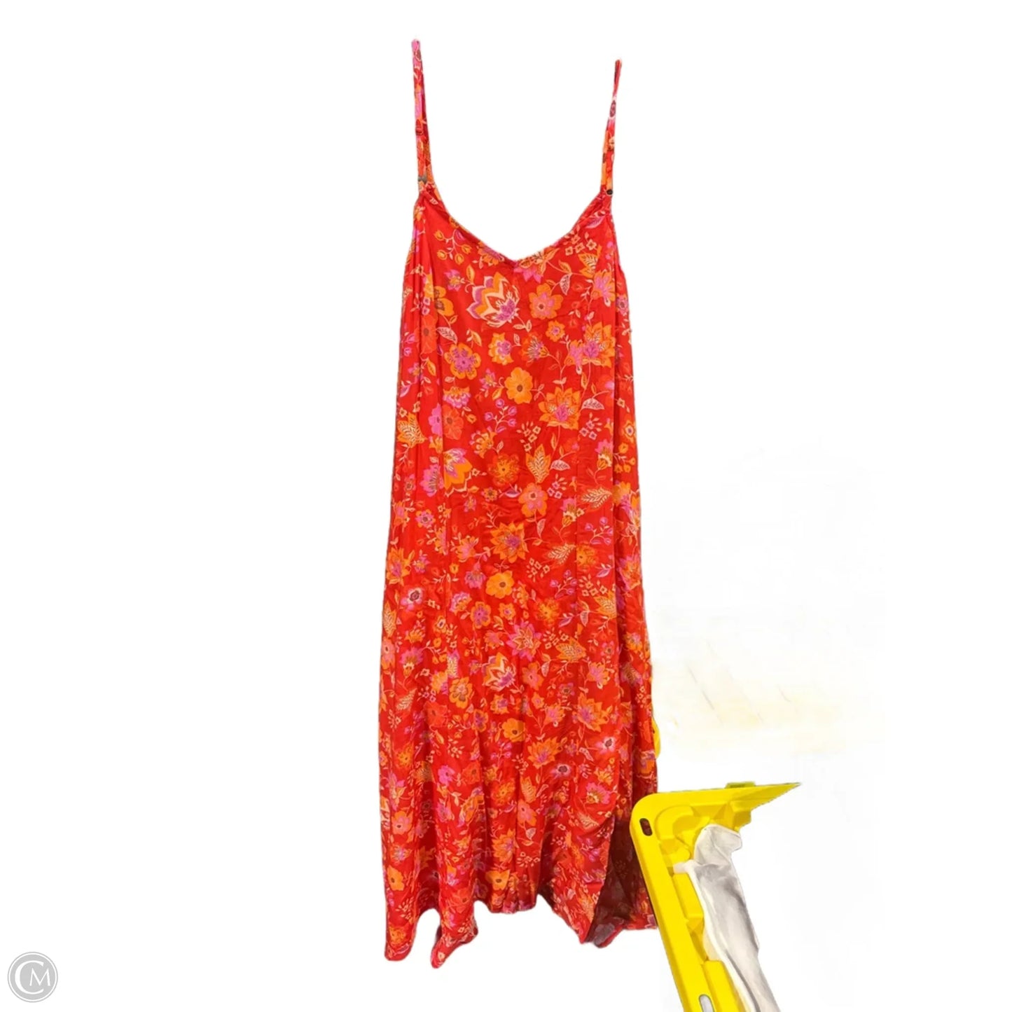 Dress Casual Maxi By Liverpool In Orange & Red, Size: Xl
