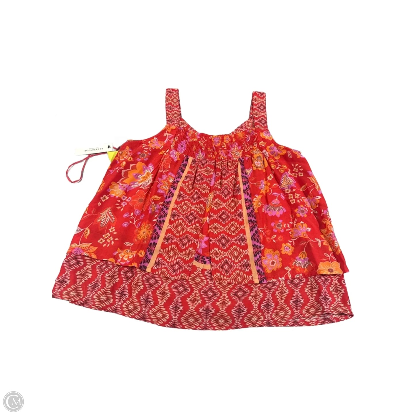 Tank Top By Liverpool In Orange & Red, Size: Xs