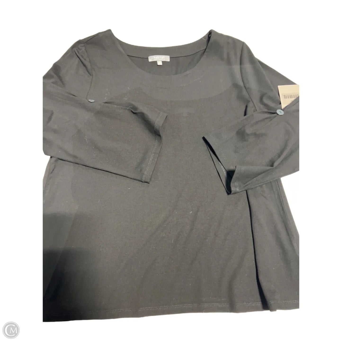 Top Long Sleeve By Habitat In Black, Size: M