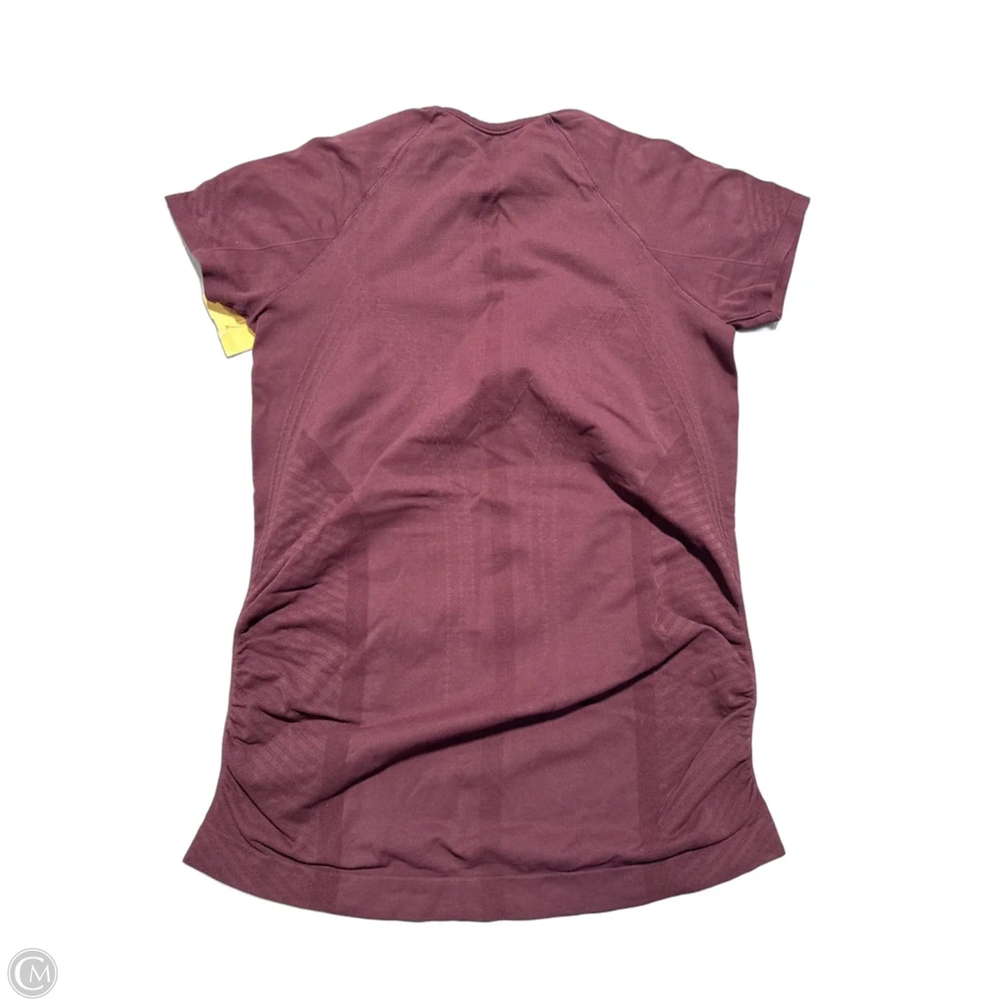 Top Short Sleeve By Athleta In Maroon, Size: M