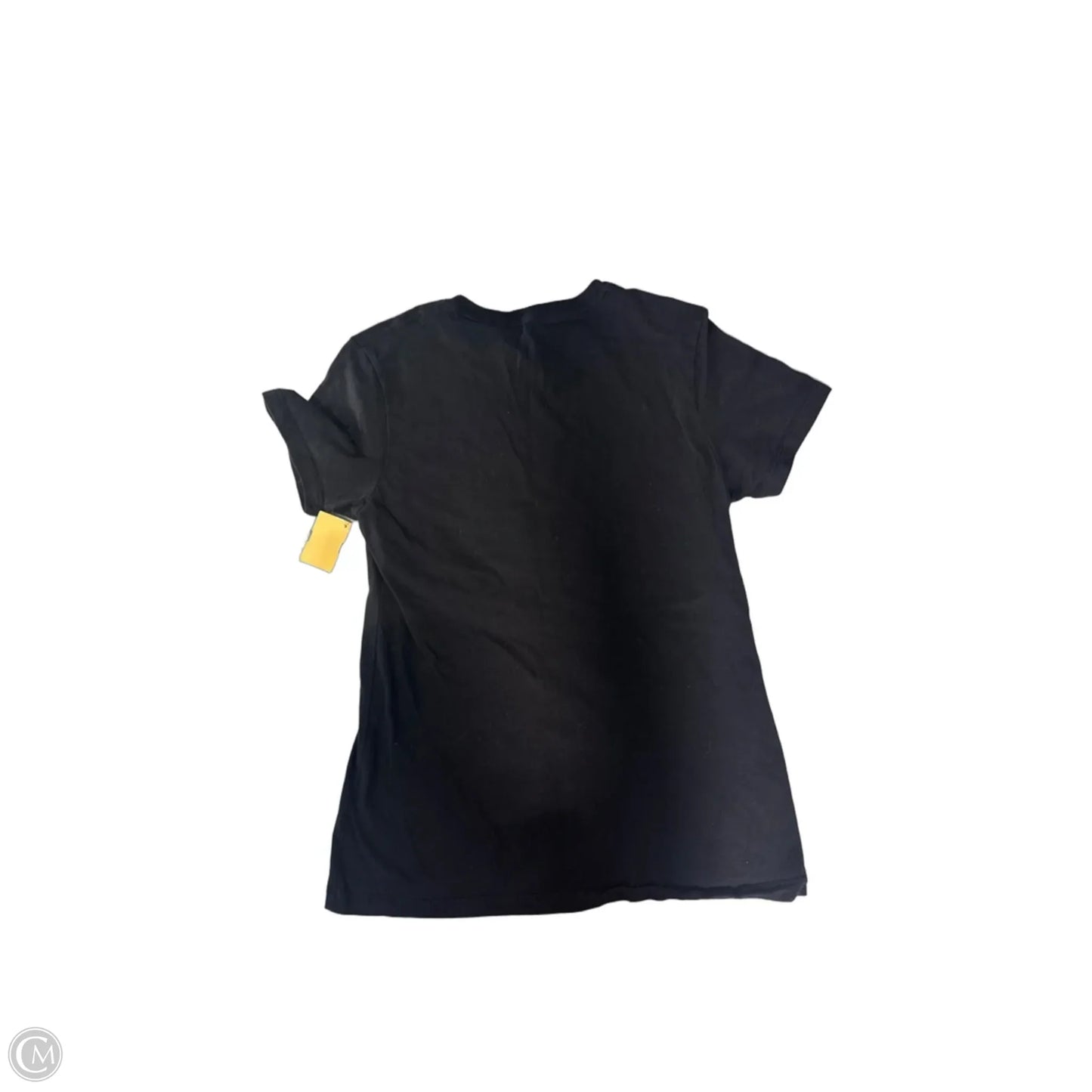 Top Short Sleeve By Cmc In Black & Gold, Size: S