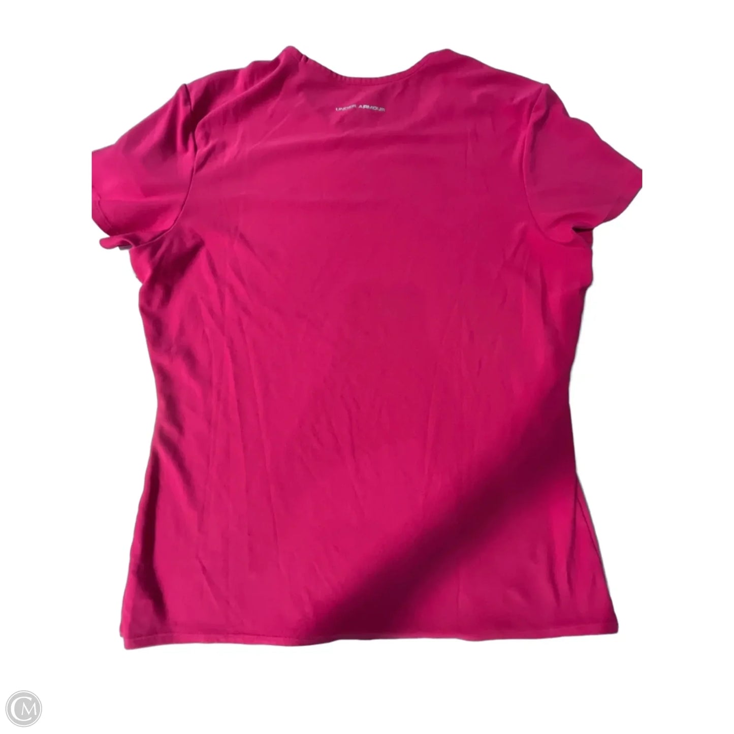 Athletic Top Short Sleeve By Under Armour In Pink, Size: L