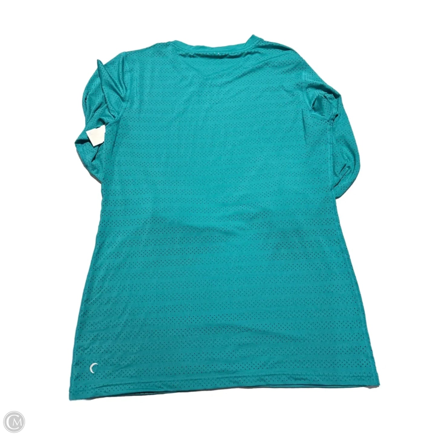 Athletic Top Long Sleeve Collar By Zyia In Green, Size: 3x