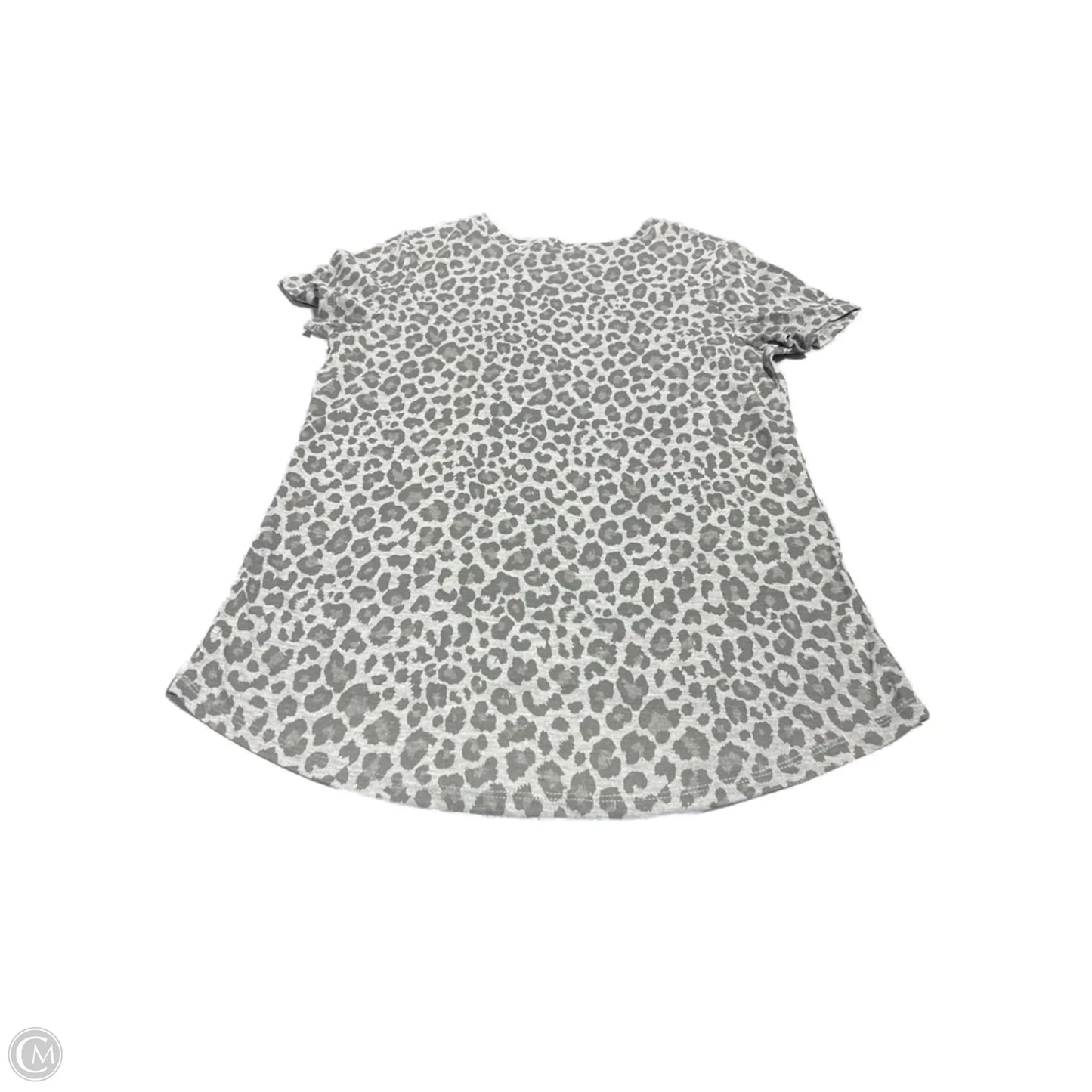 Top Short Sleeve By Zoe And Liv In Animal Print, Size: L