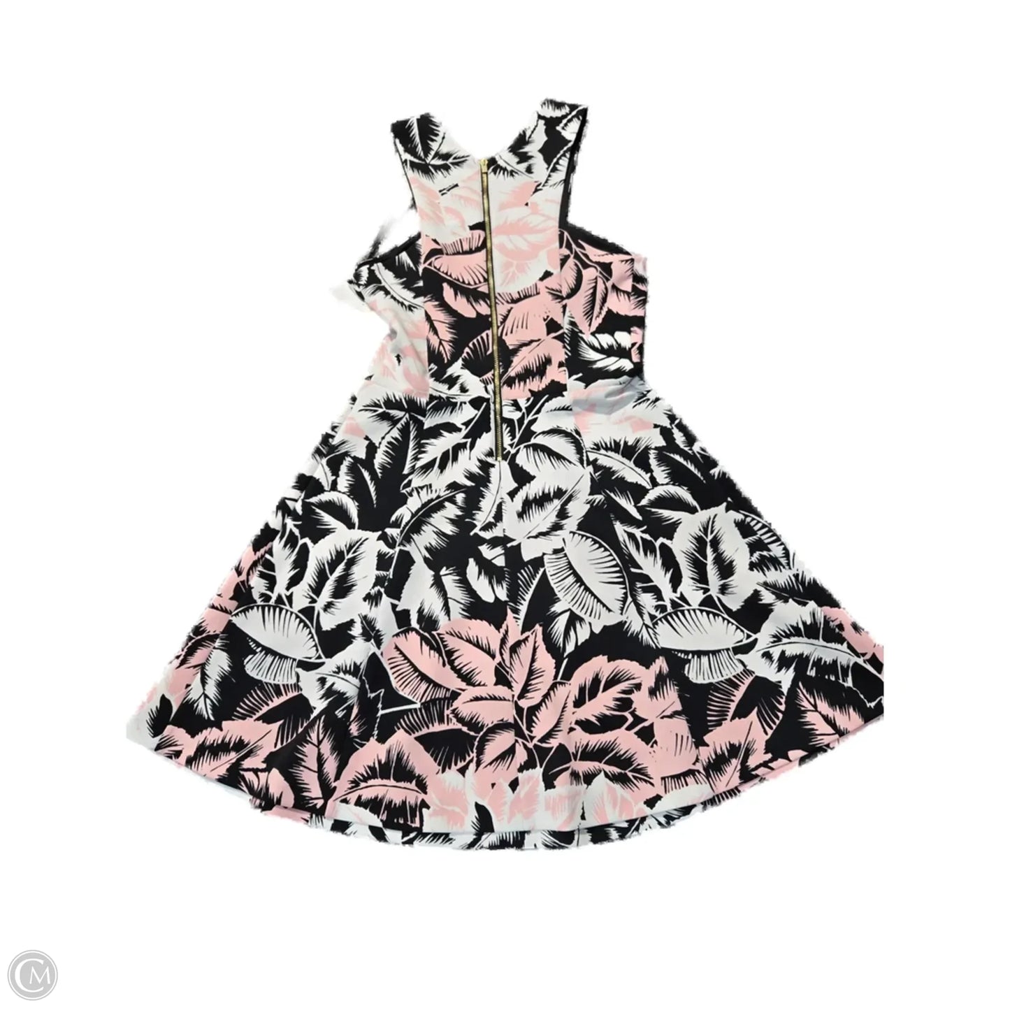 Dress Party Midi By Express In Black & Pink, Size: 6