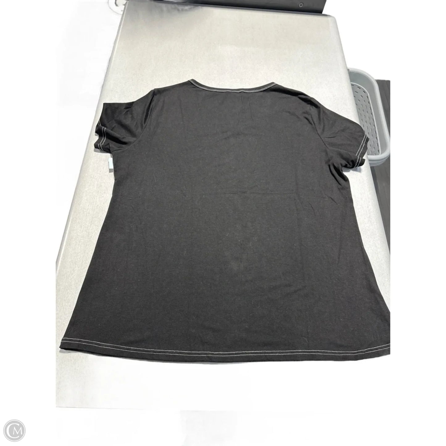 Top Short Sleeve By Cme In Black, Size: Xxl