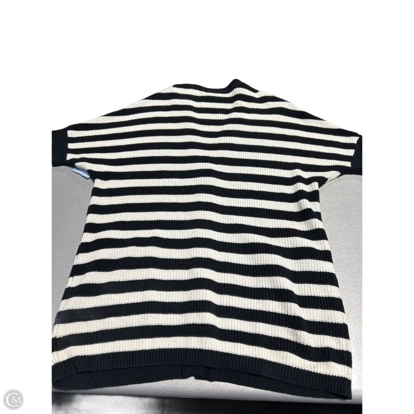 Sweater Cardigan By Cabi In Striped Pattern, Size: Xs