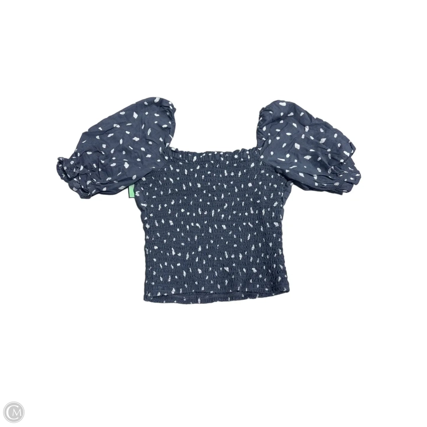 Top Short Sleeve By Abercrombie And Fitch In Blue & White, Size: S