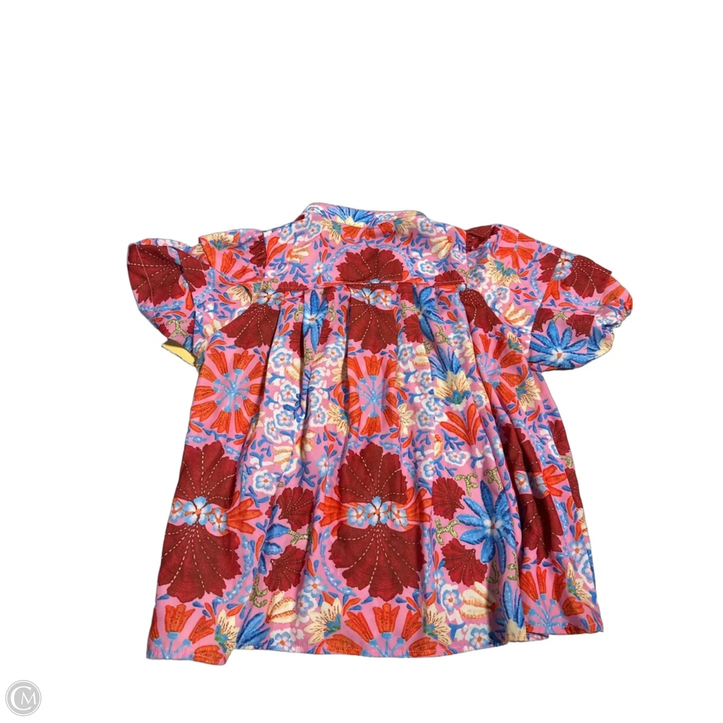 Top Short Sleeve By Cme In Floral Print, Size: S