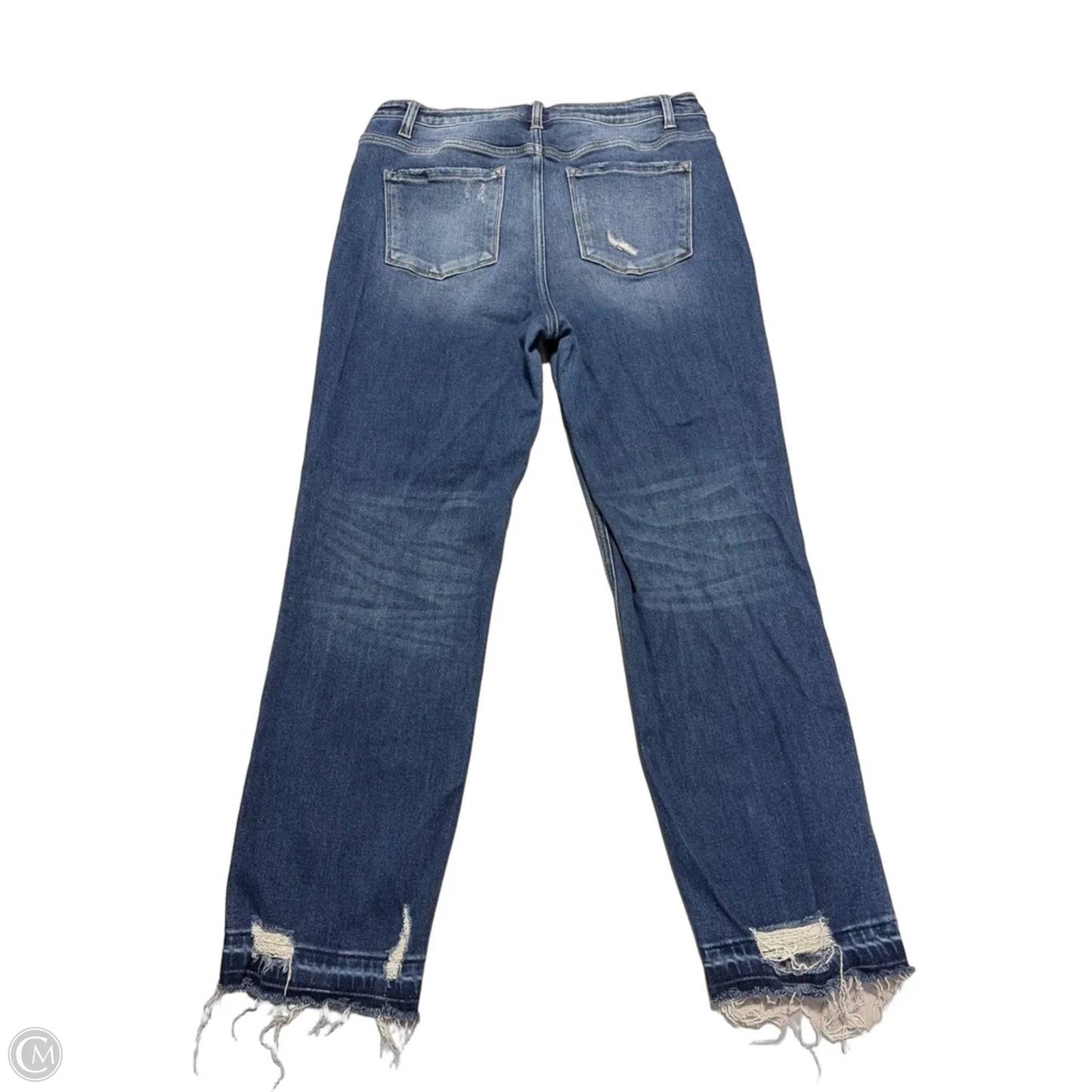 Jeans Straight By Flying Monkey In Blue Denim, Size: 14