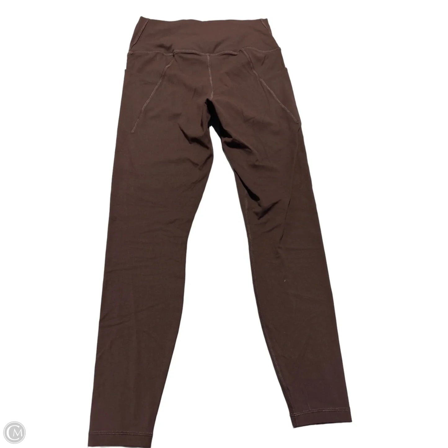 Athletic Leggings By Quince In Brown, Size: L