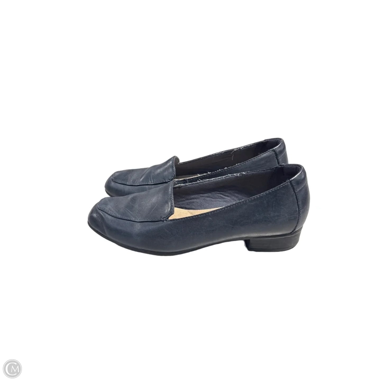 Shoes Flats By Clarks In Navy, Size: 7.5