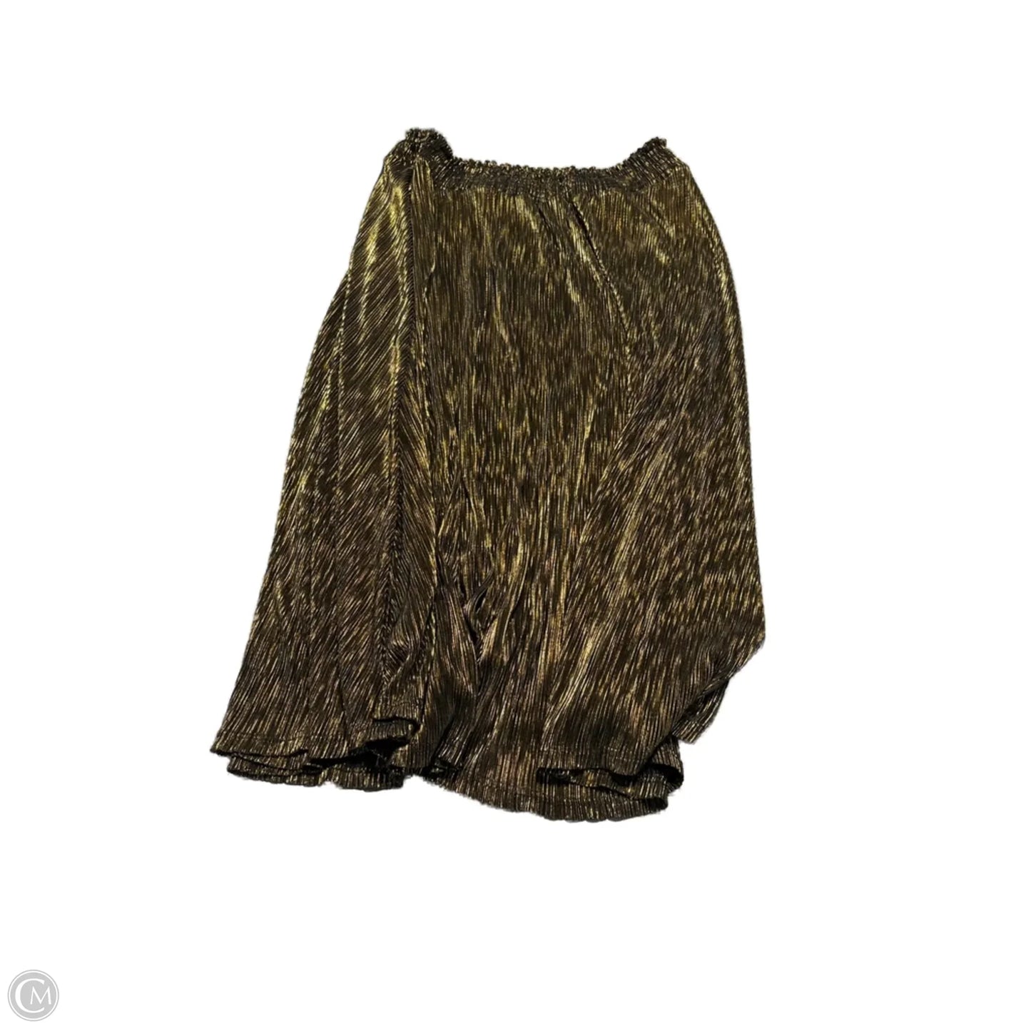 Skirt Maxi By Cato In Gold, Size: 14