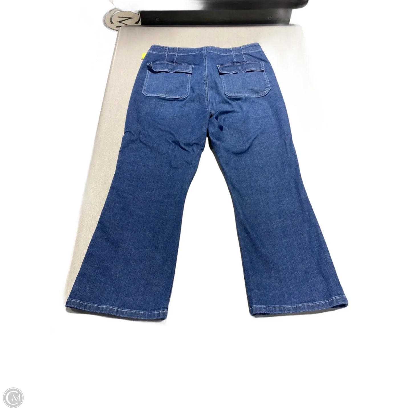 Jeans Straight By Loft In Blue Denim, Size: 14