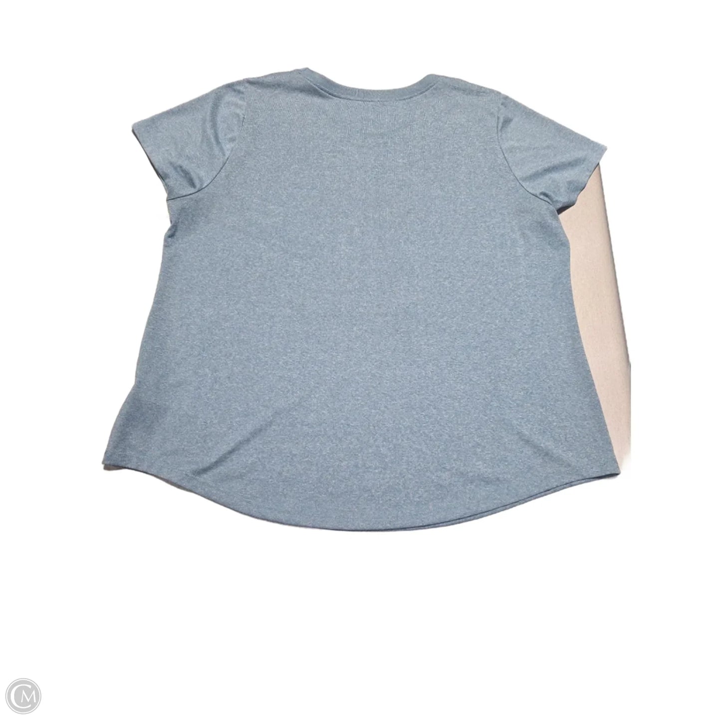 Athletic Top Short Sleeve By Nike In Blue, Size: 1x