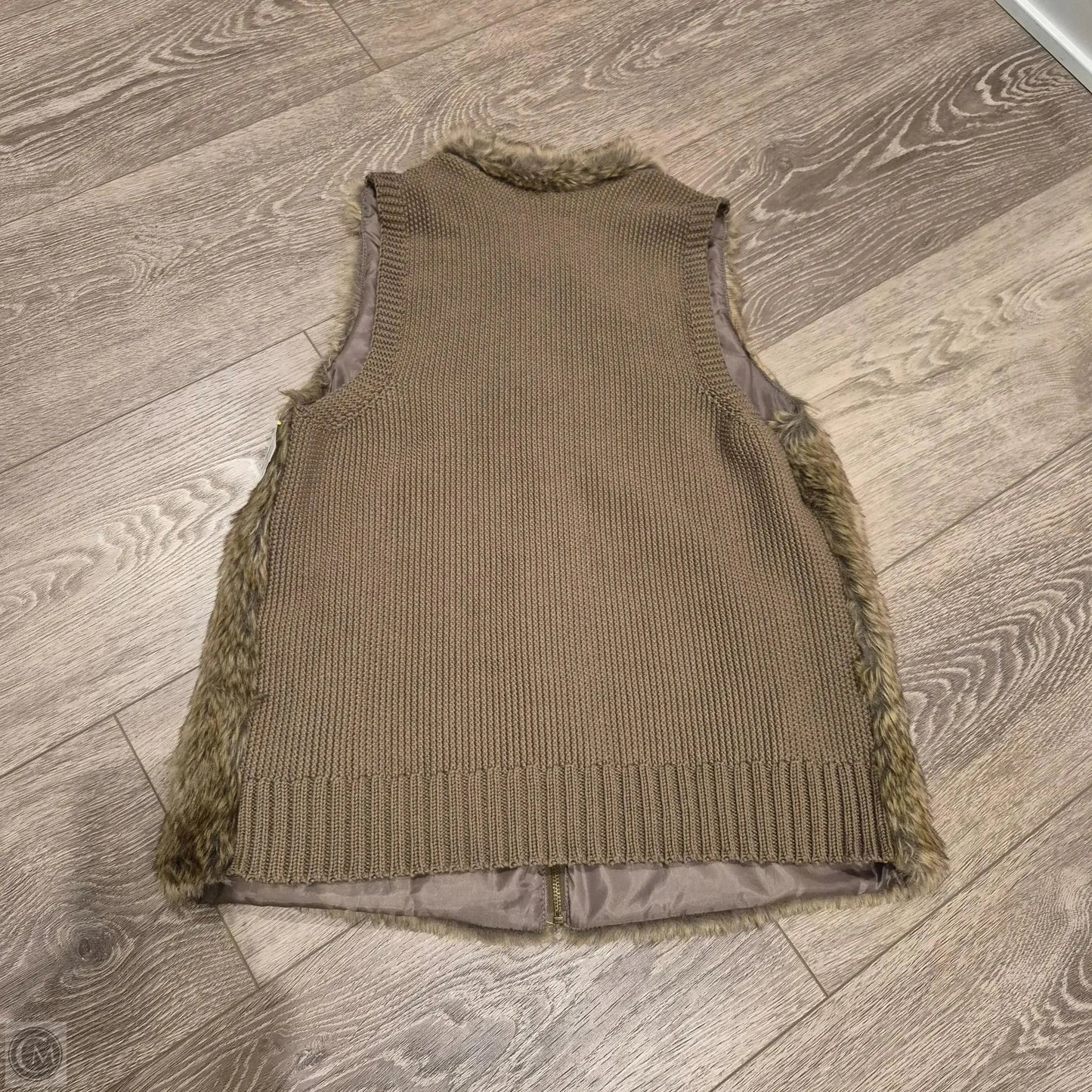 Vest Faux Fur & Sherpa By Maurices In Brown, Size: Xl