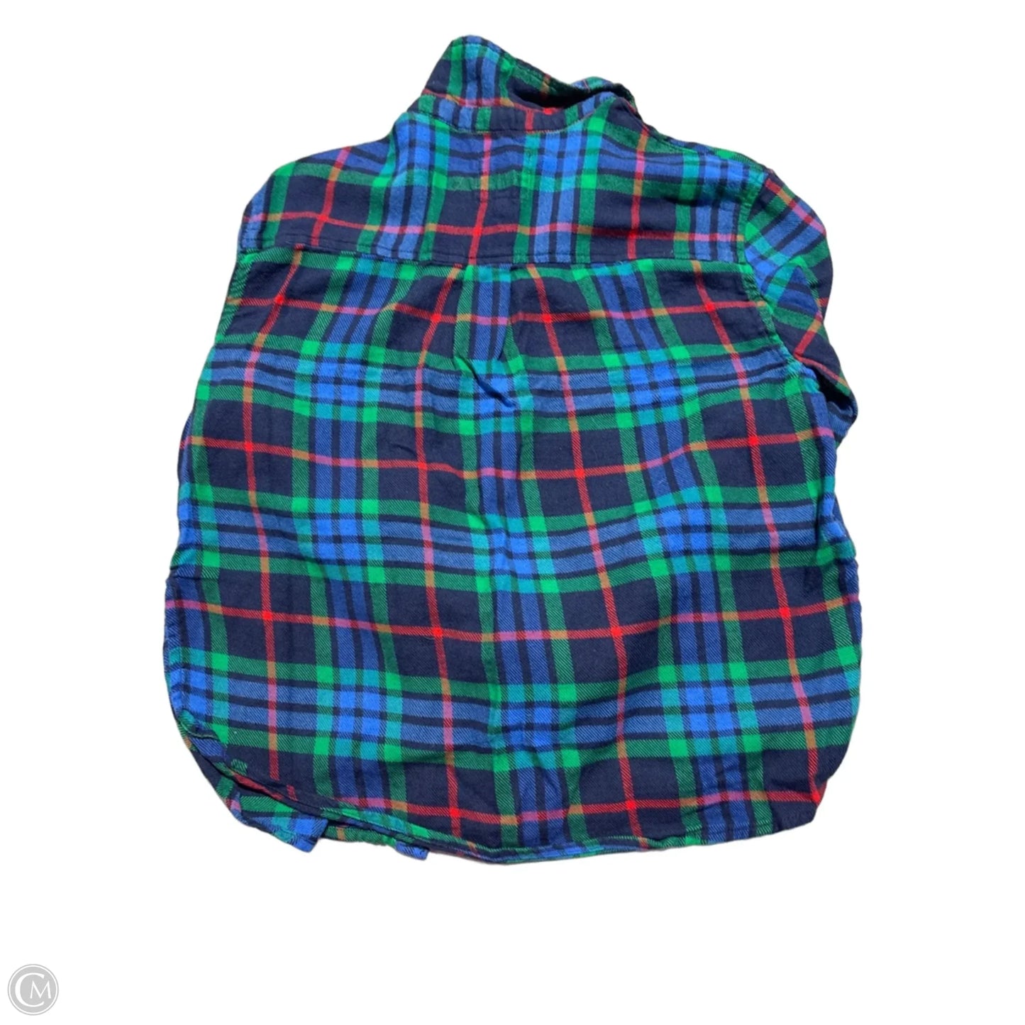 Top Long Sleeve By Aerie In Plaid Pattern, Size: Xs