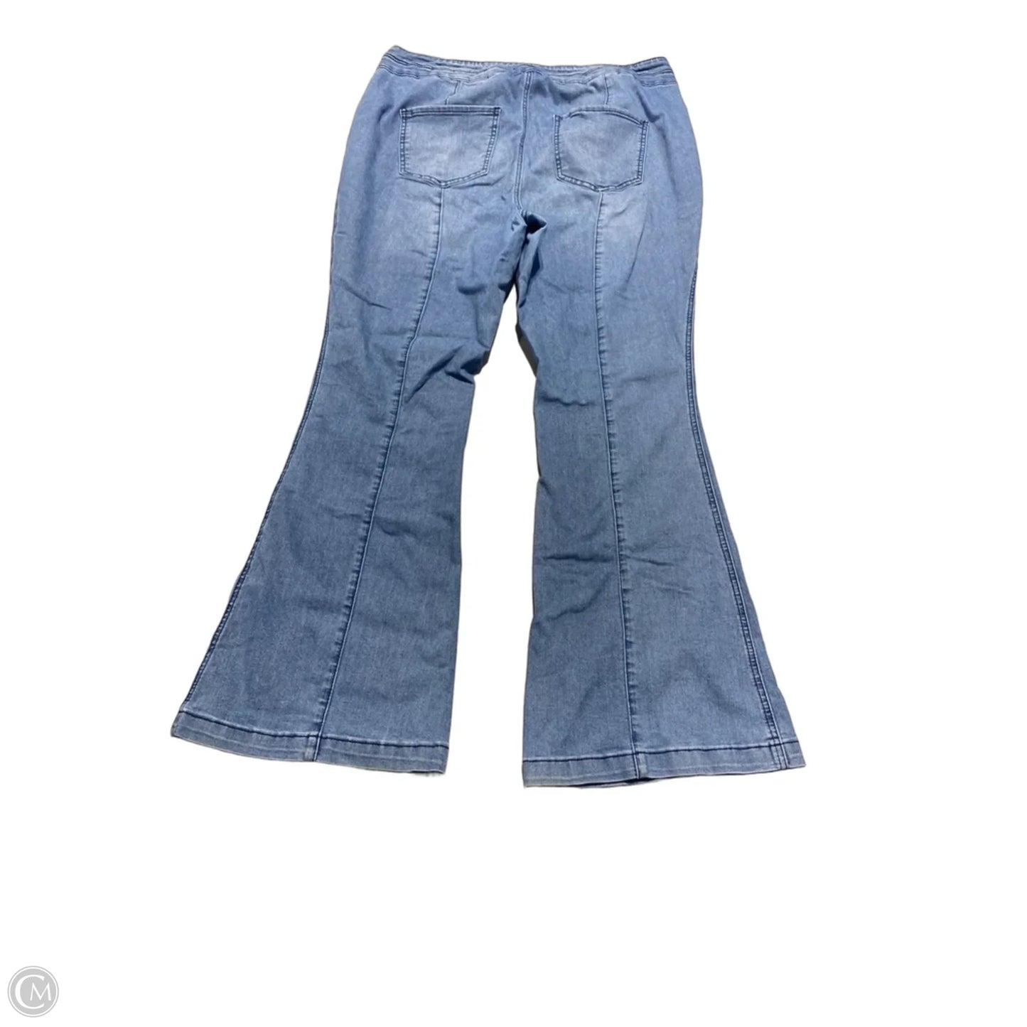 Jeans Flared By Arula In Blue Denim, Size: 18