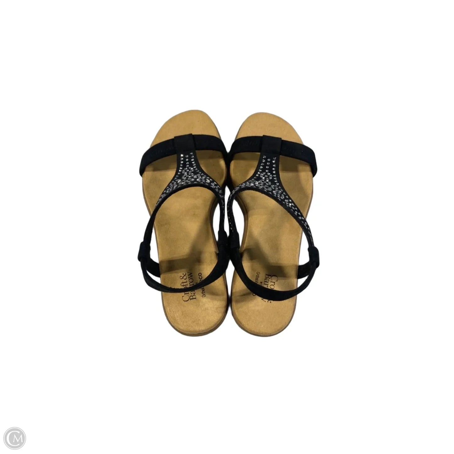 Sandals Flats By Croft And Barrow In Black, Size: 9.5
