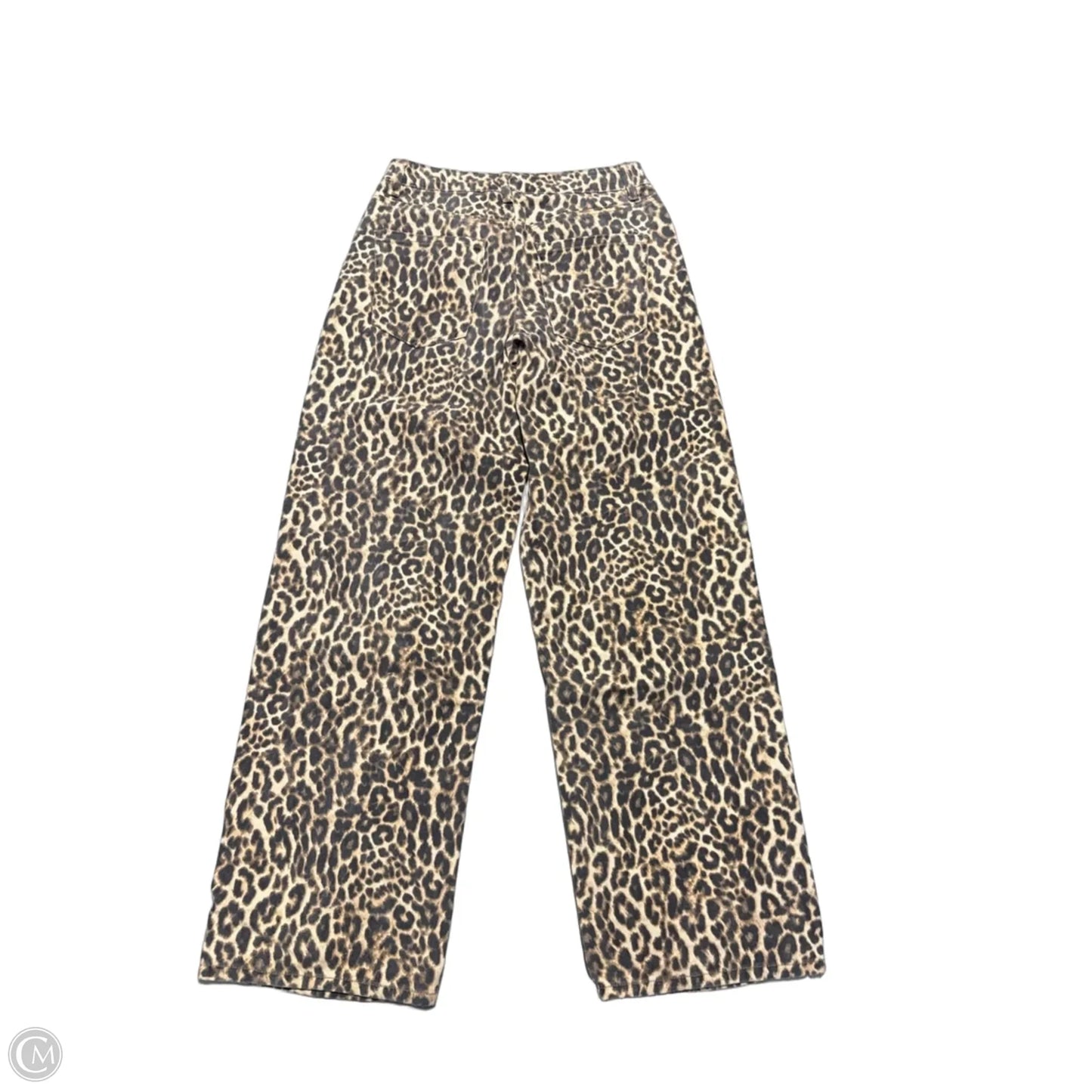 Jeans Wide Leg By Forever 21 In Animal Print, Size: 0