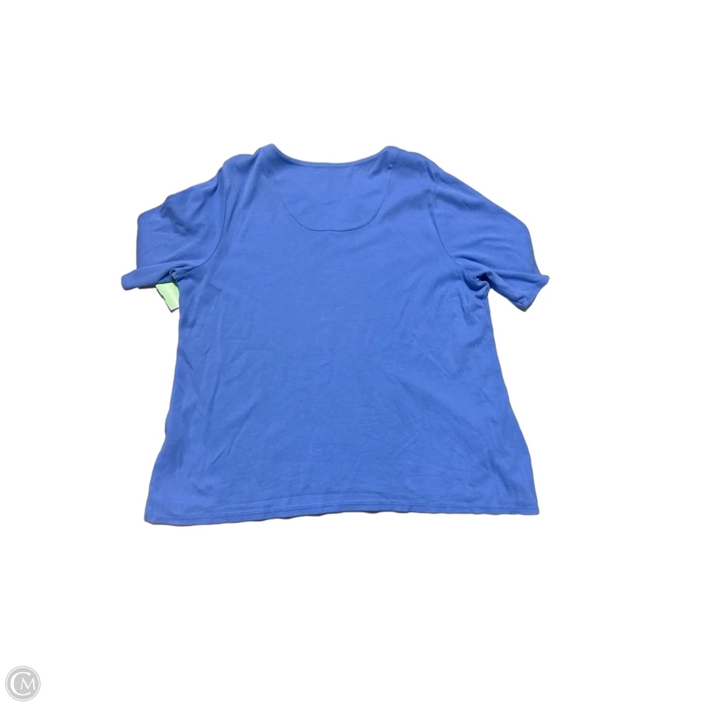 Top Short Sleeve By Croft And Barrow In Blue, Size: Xxl