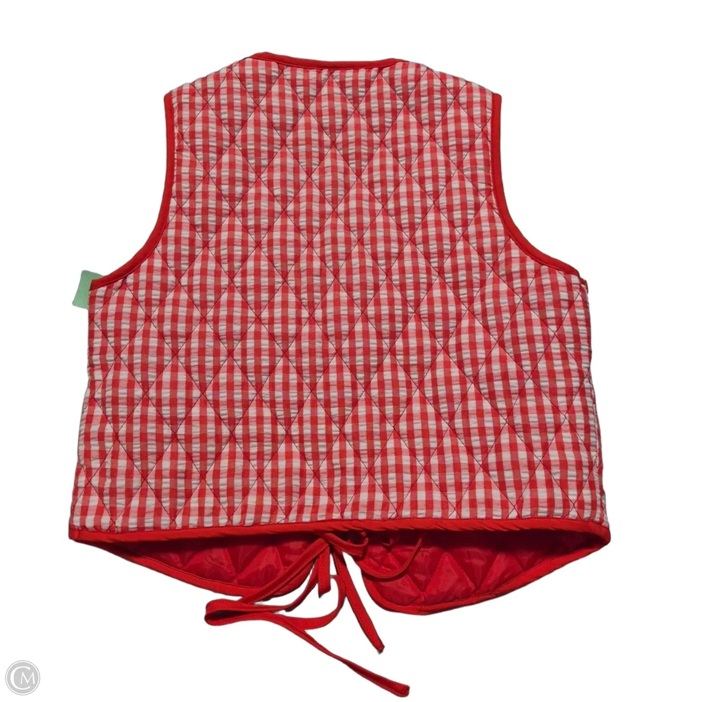 Vest Other By Shein In Red & White, Size: M