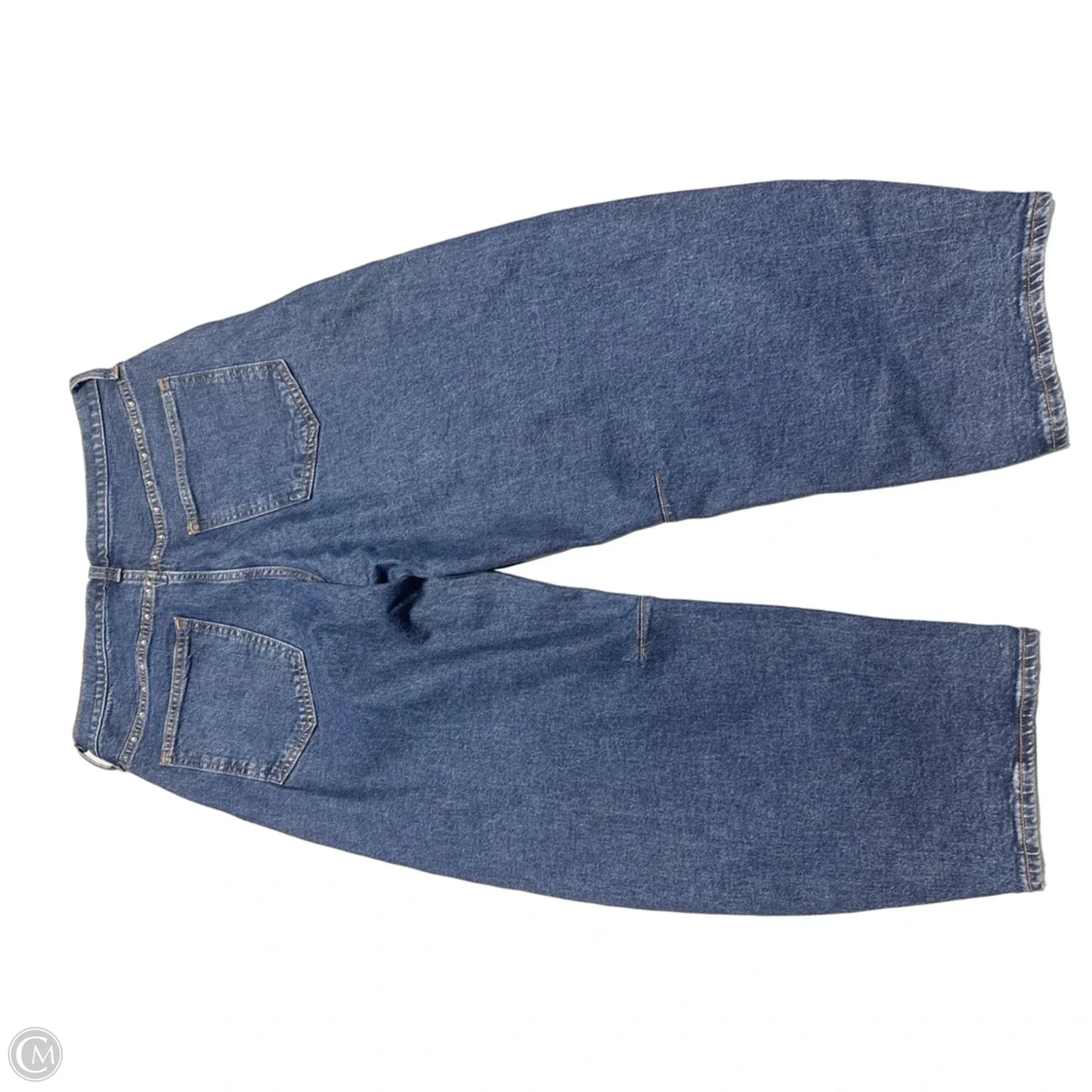 Jeans Wide Leg By Gap In Blue Denim, Size: 10