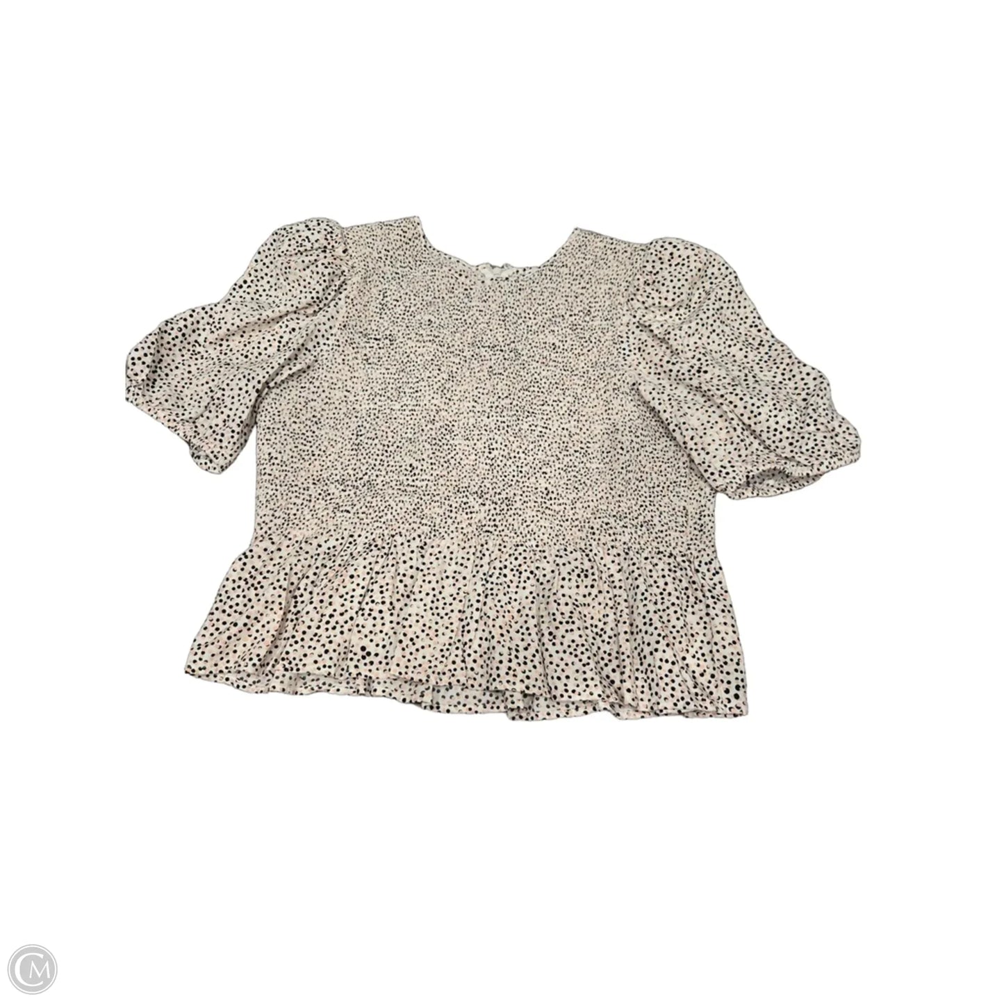 Top Short Sleeve By Express In Pink, Size: Xl