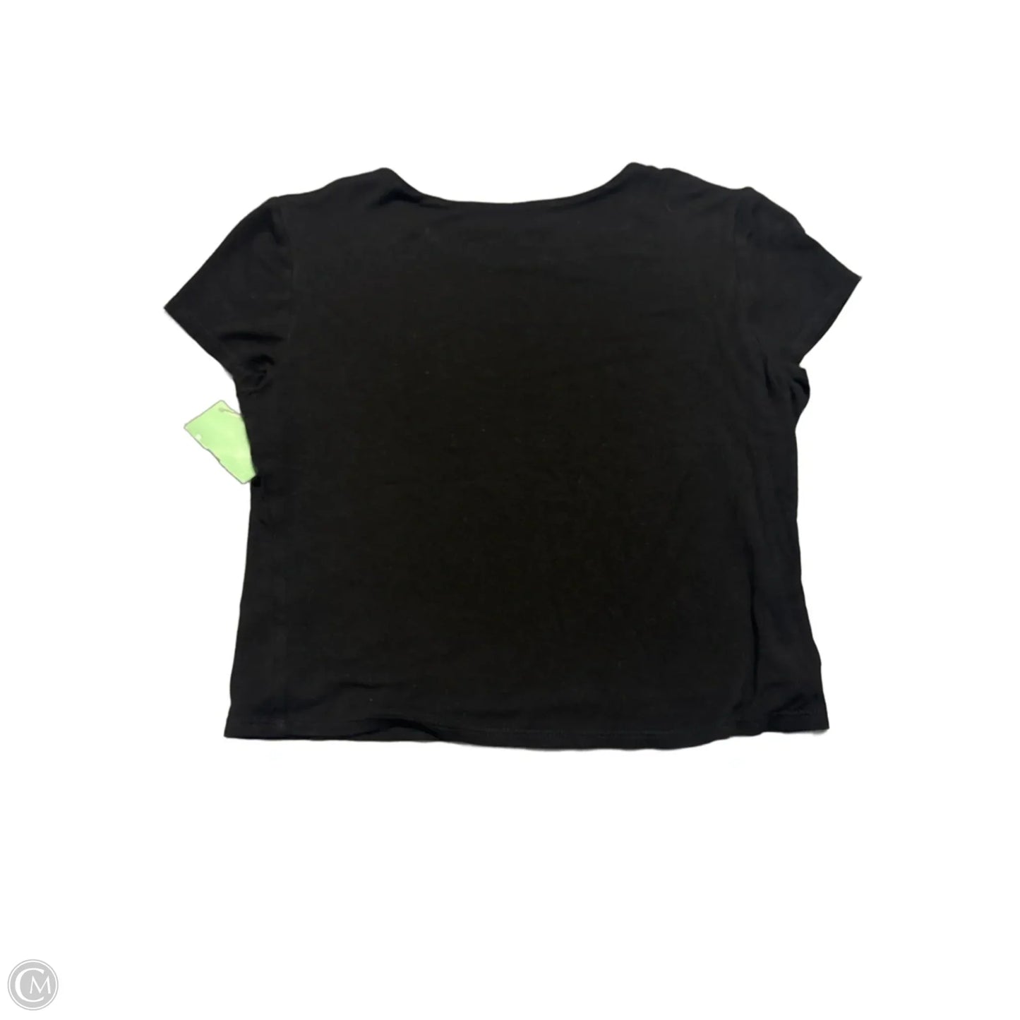 Top Short Sleeve Basic By Originality In Black, Size: M