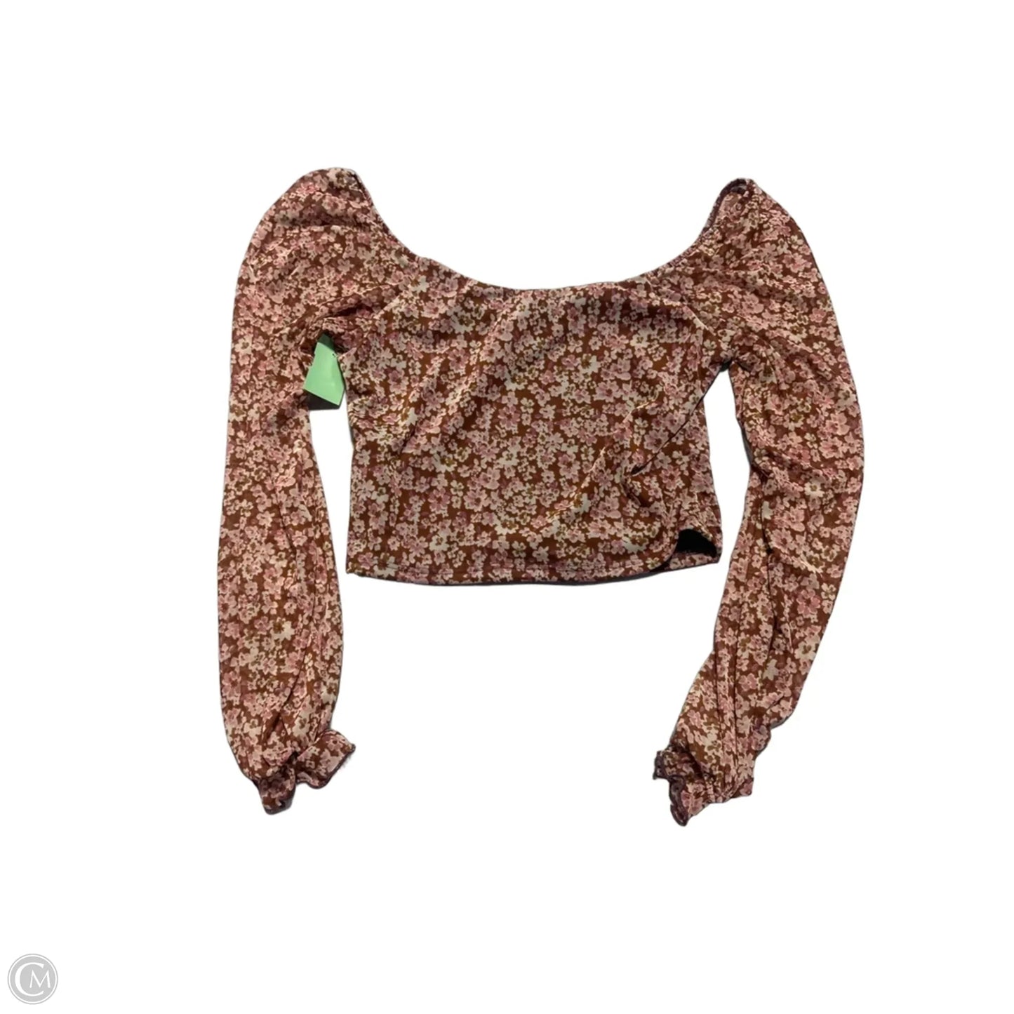 Top Long Sleeve By Altard State In Brown, Size: M