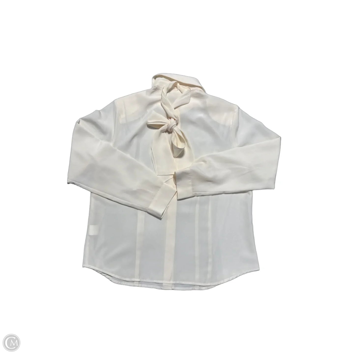 Top Long Sleeve By Jaclyn Smith In Cream, Size: M