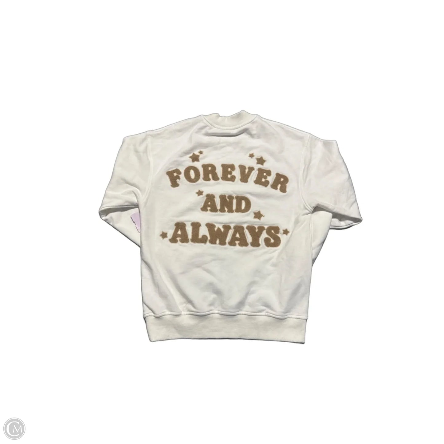 Sweatshirt Crewneck By Cmc In White, Size: S