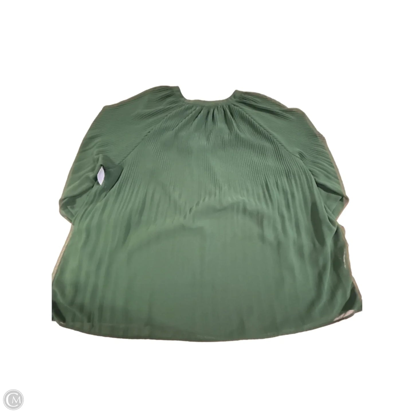 Top Long Sleeve By Tahari In Green, Size: 1x