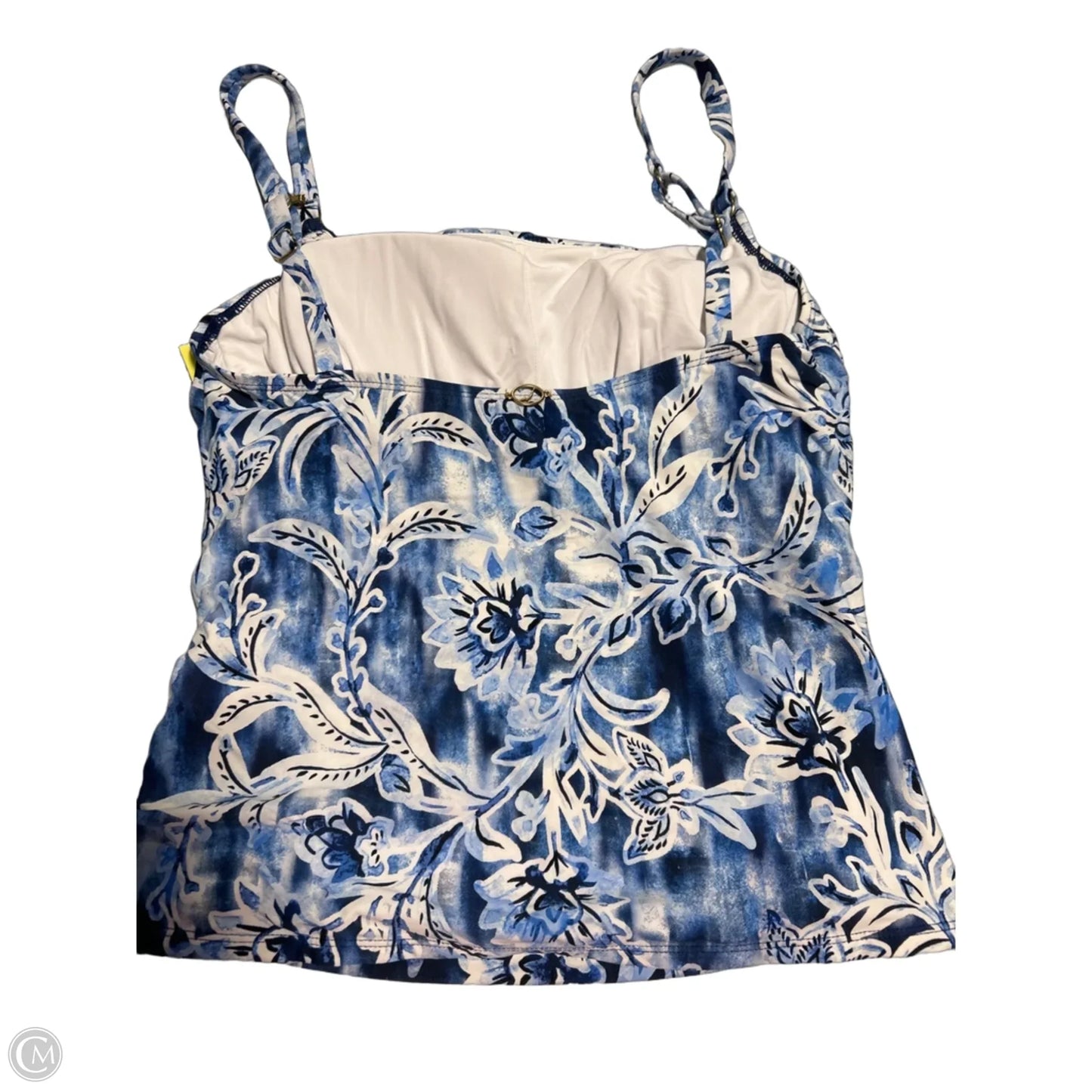 Swimsuit Top By Cmc In Blue, Size: L