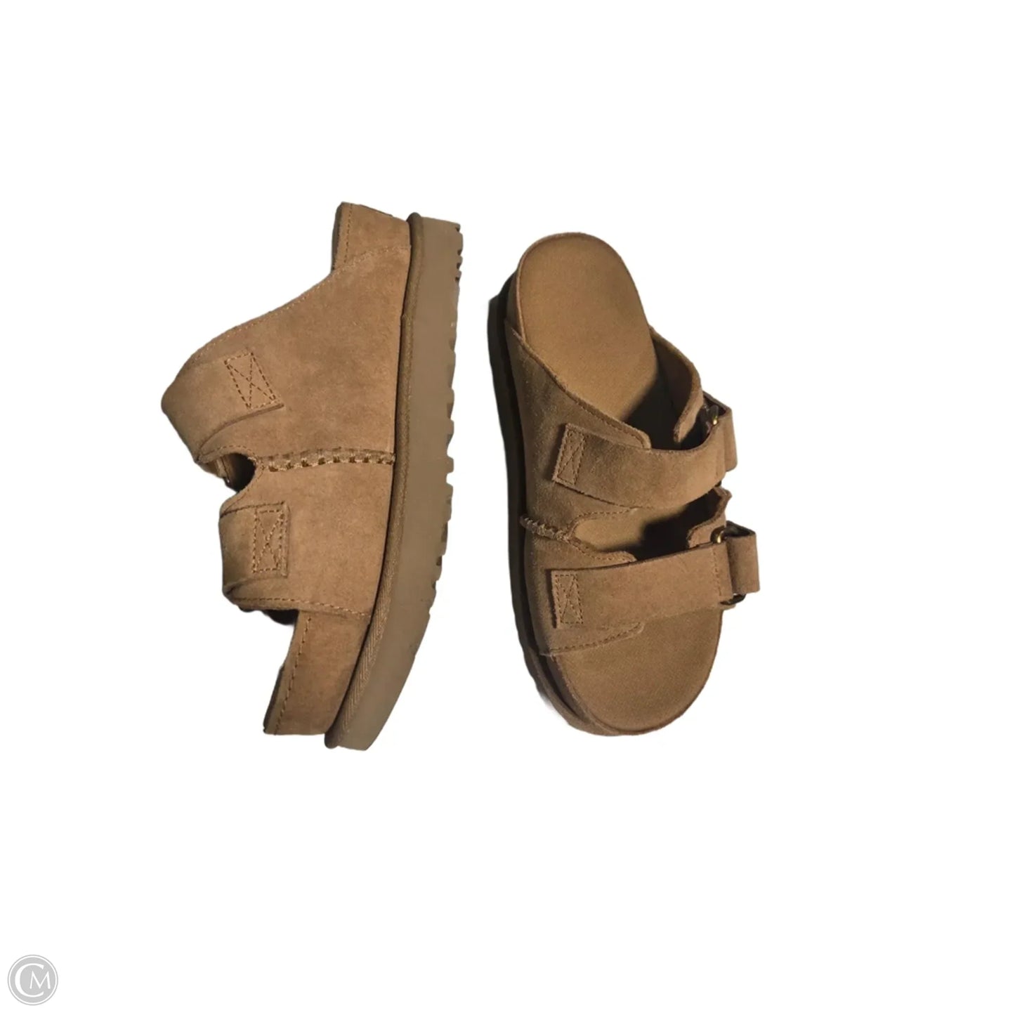 Sandals Designer By Ugg In Brown, Size: 7