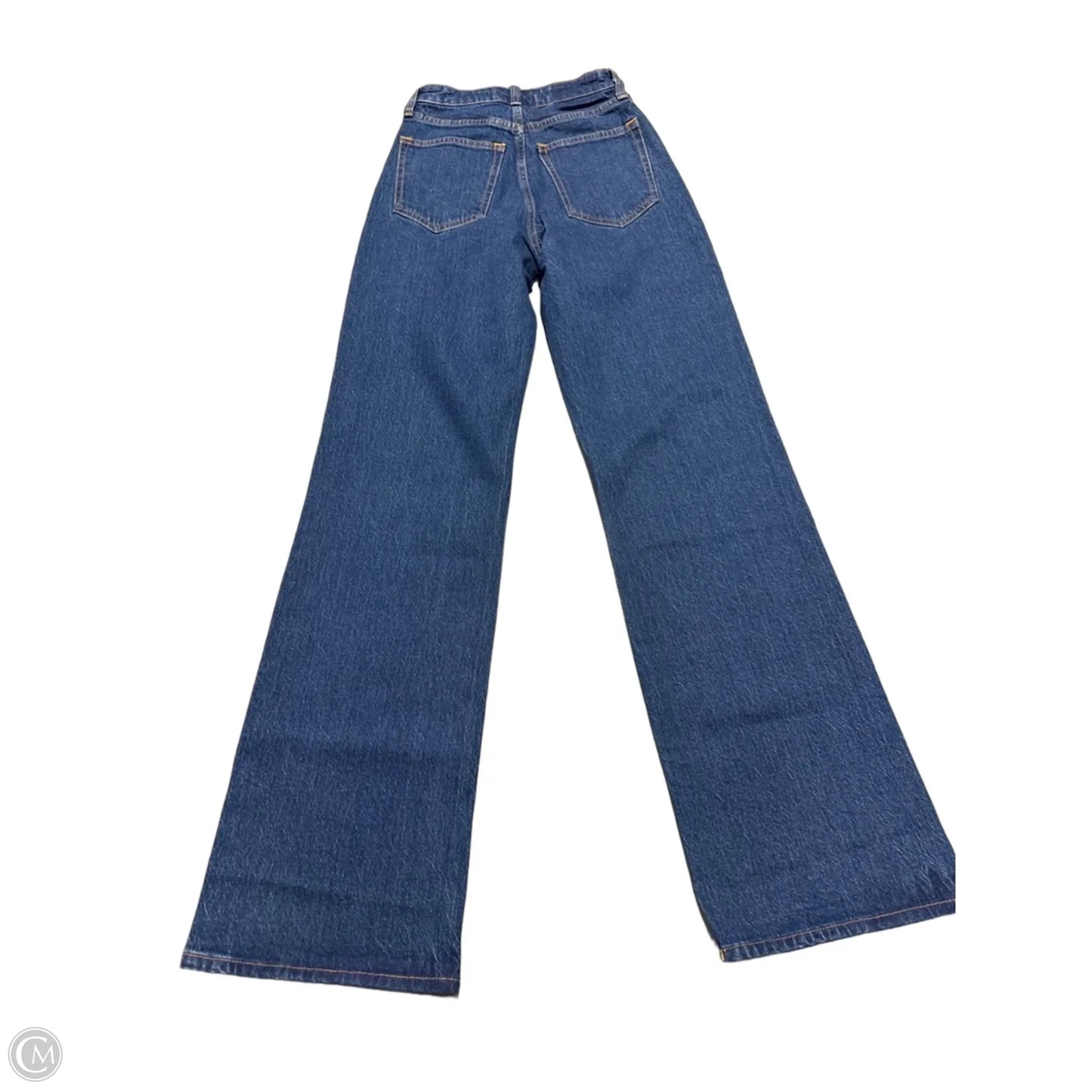 Jeans Straight By Abercrombie And Fitch In Blue Denim, Size: 0