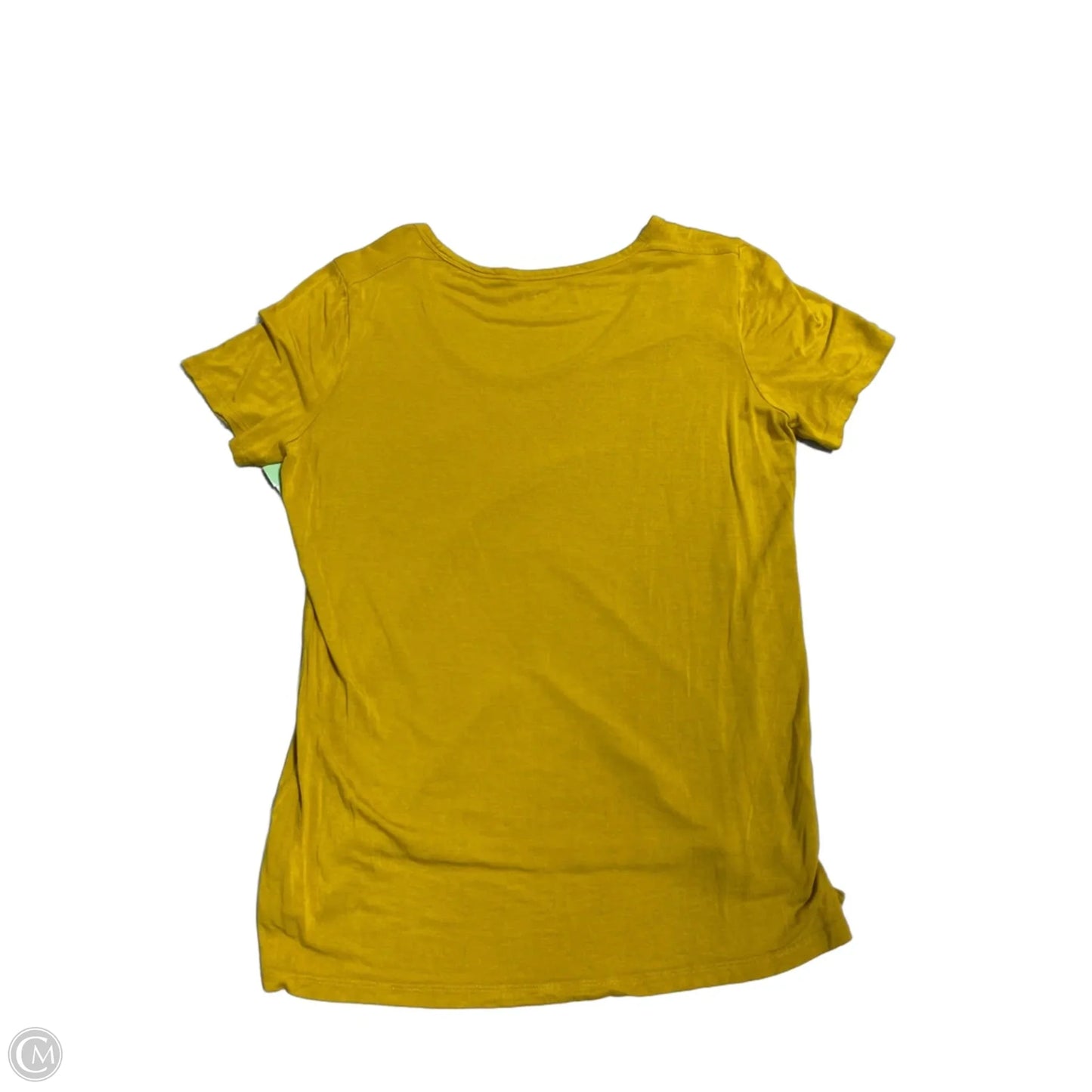 Top Short Sleeve By Loft In Yellow, Size: M