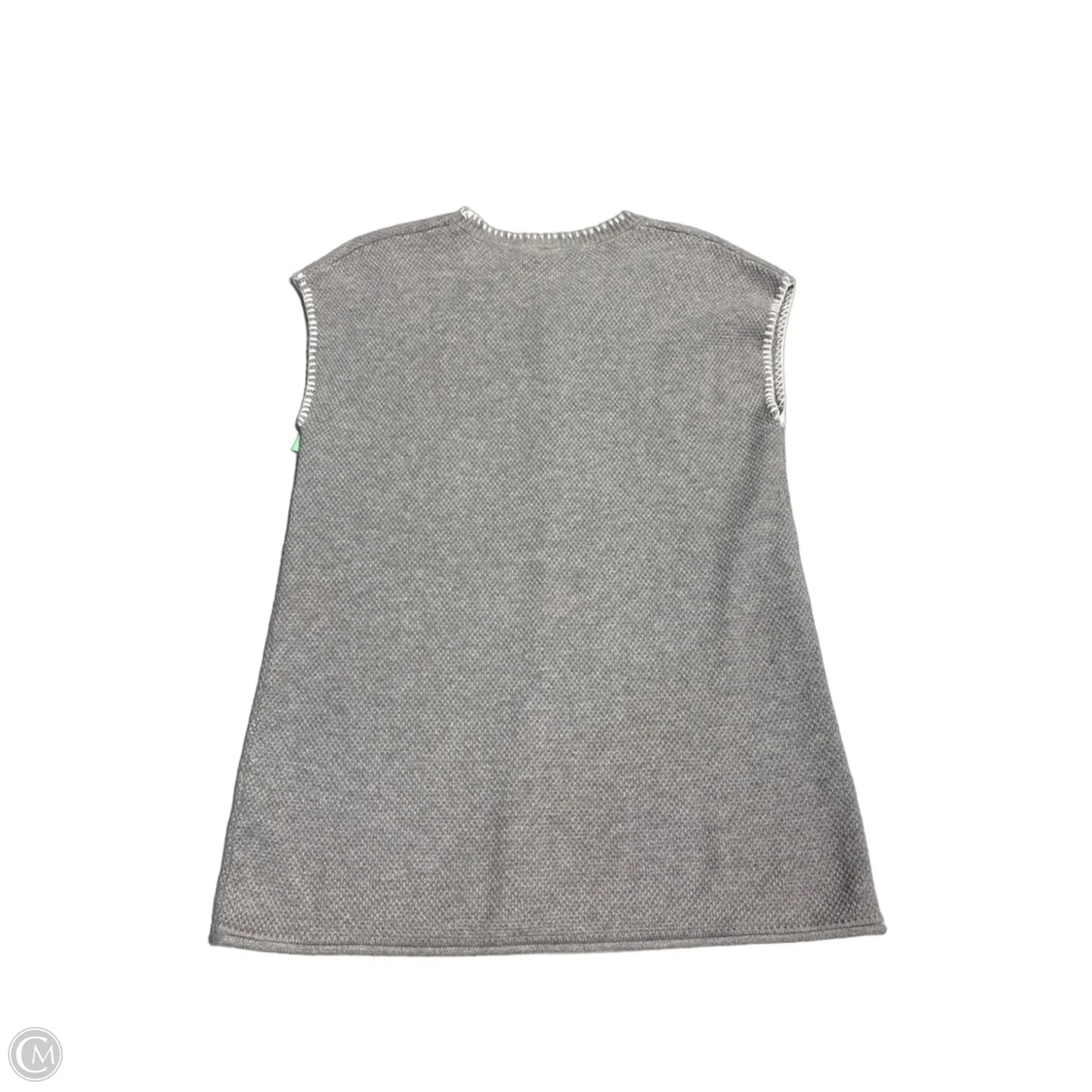 Top Short Sleeve By Cme In Grey, Size: M