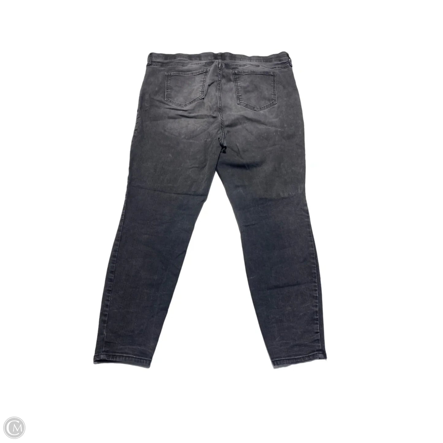 Jeans Skinny By Torrid In Black Denim, Size: 18