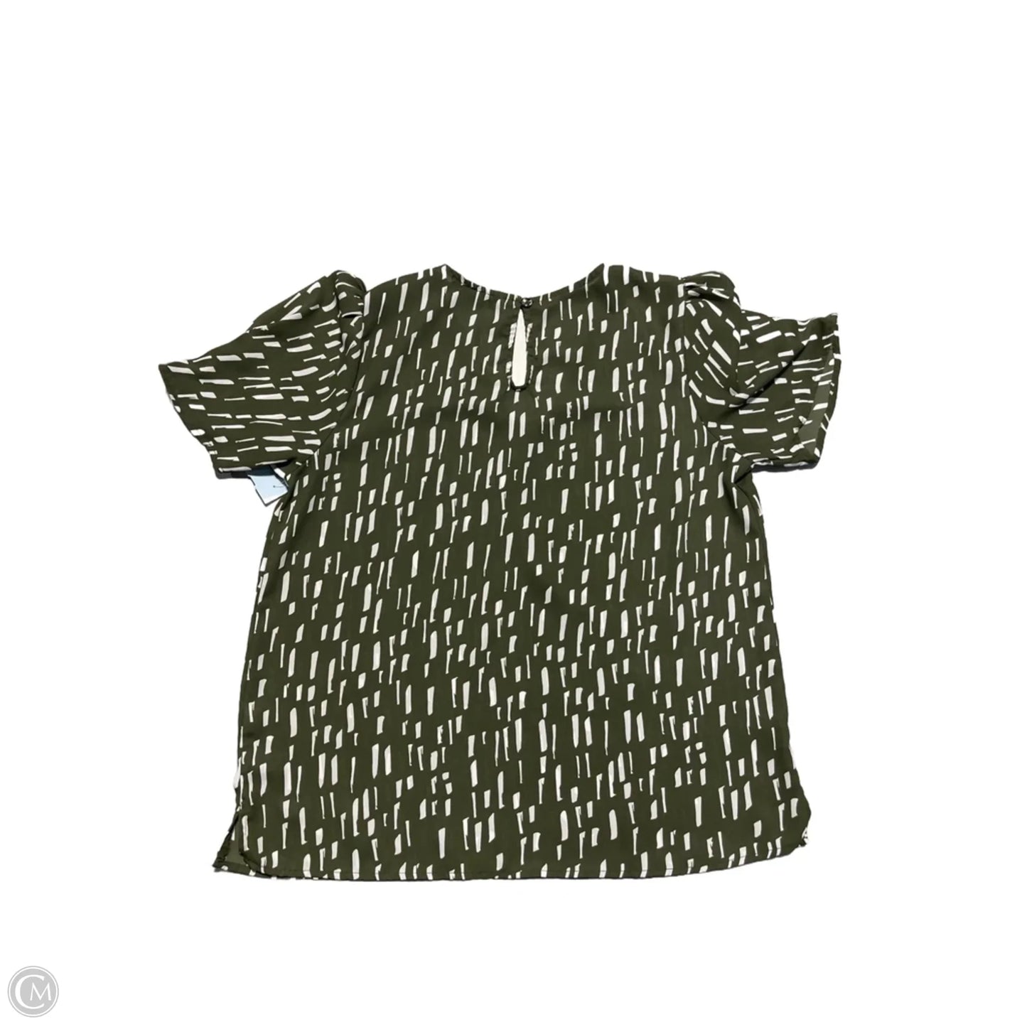 Top Short Sleeve By Papermoon In Green, Size: M