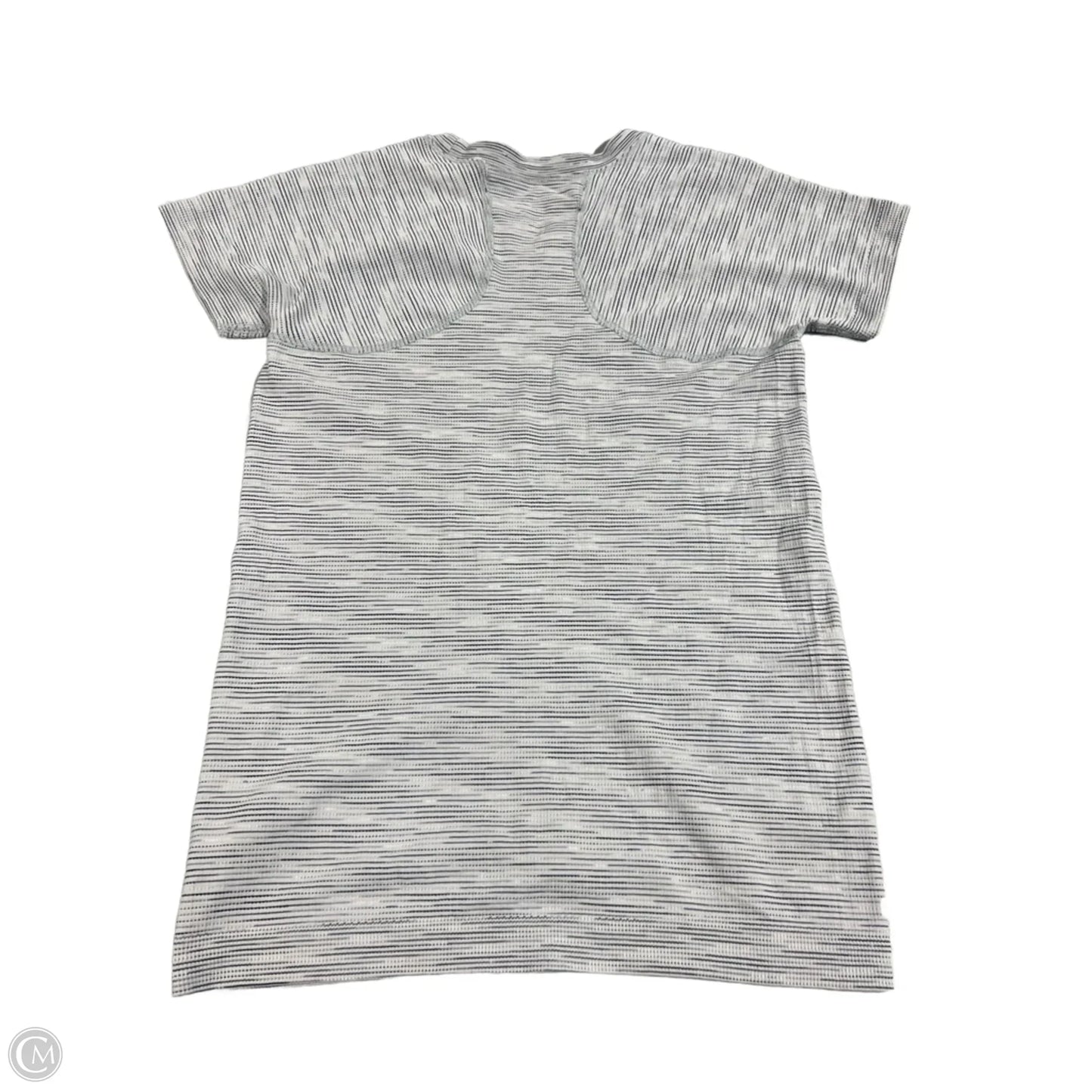 Athletic Top Short Sleeve By Athleta In Grey, Size: S