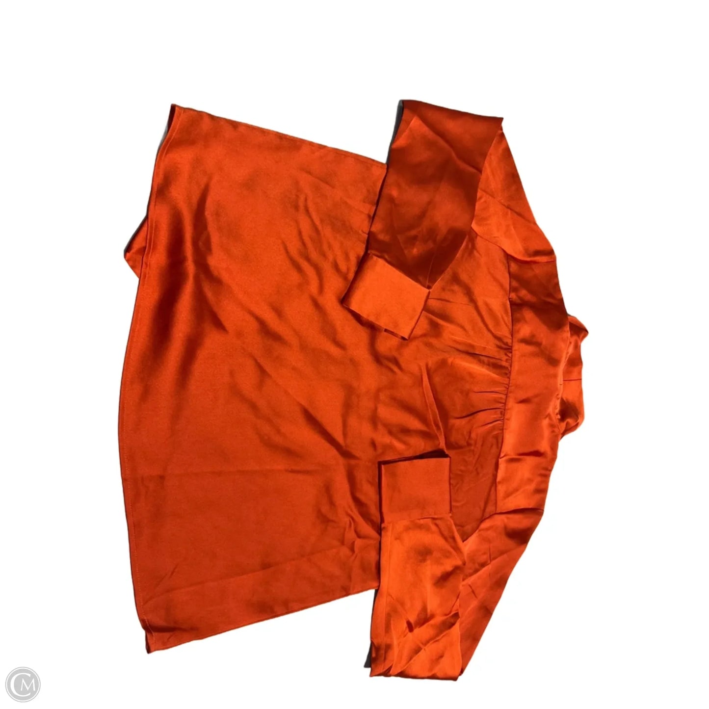 Top Long Sleeve By Ann Taylor In Orange, Size: S