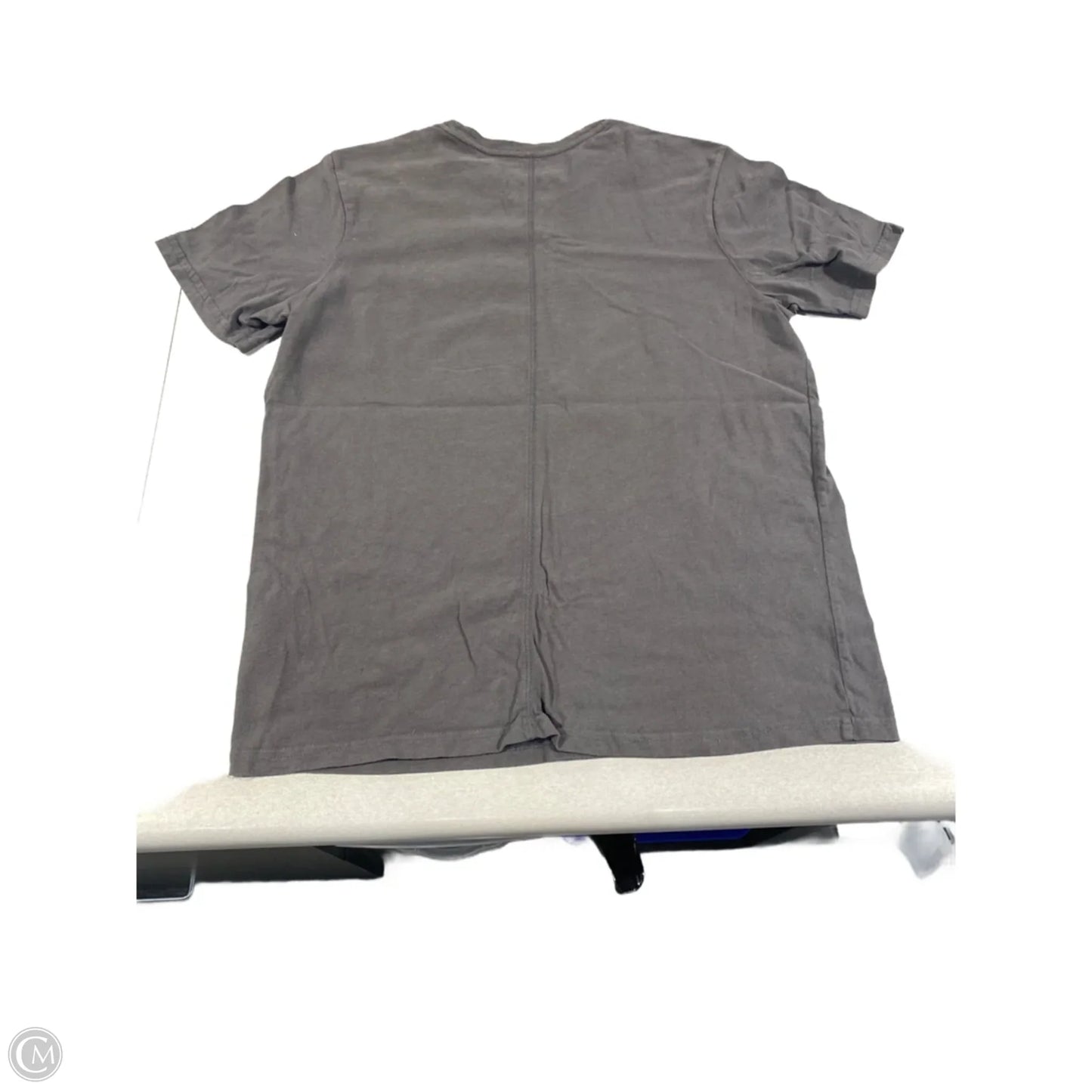 Top Short Sleeve By Abercrombie And Fitch In Grey, Size: M