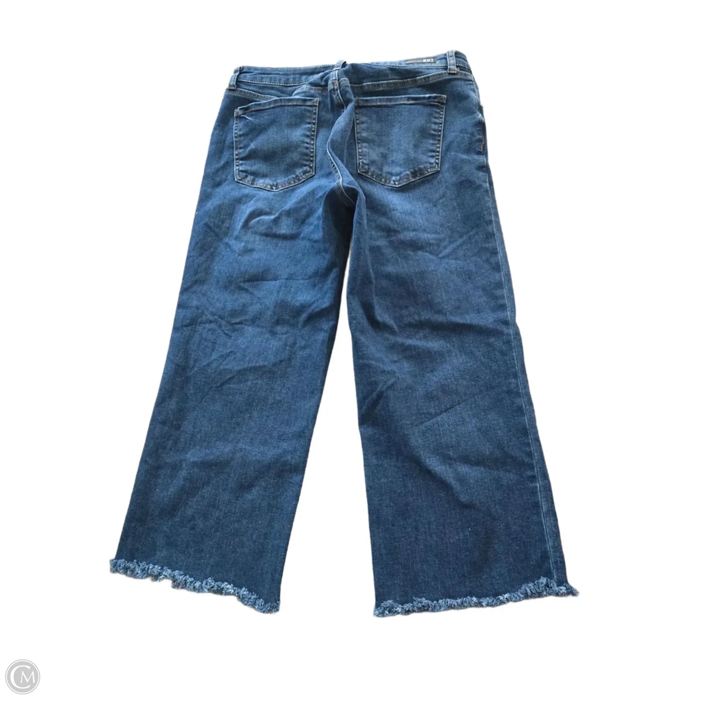 Jeans Wide Leg By Kut In Blue Denim, Size: 12