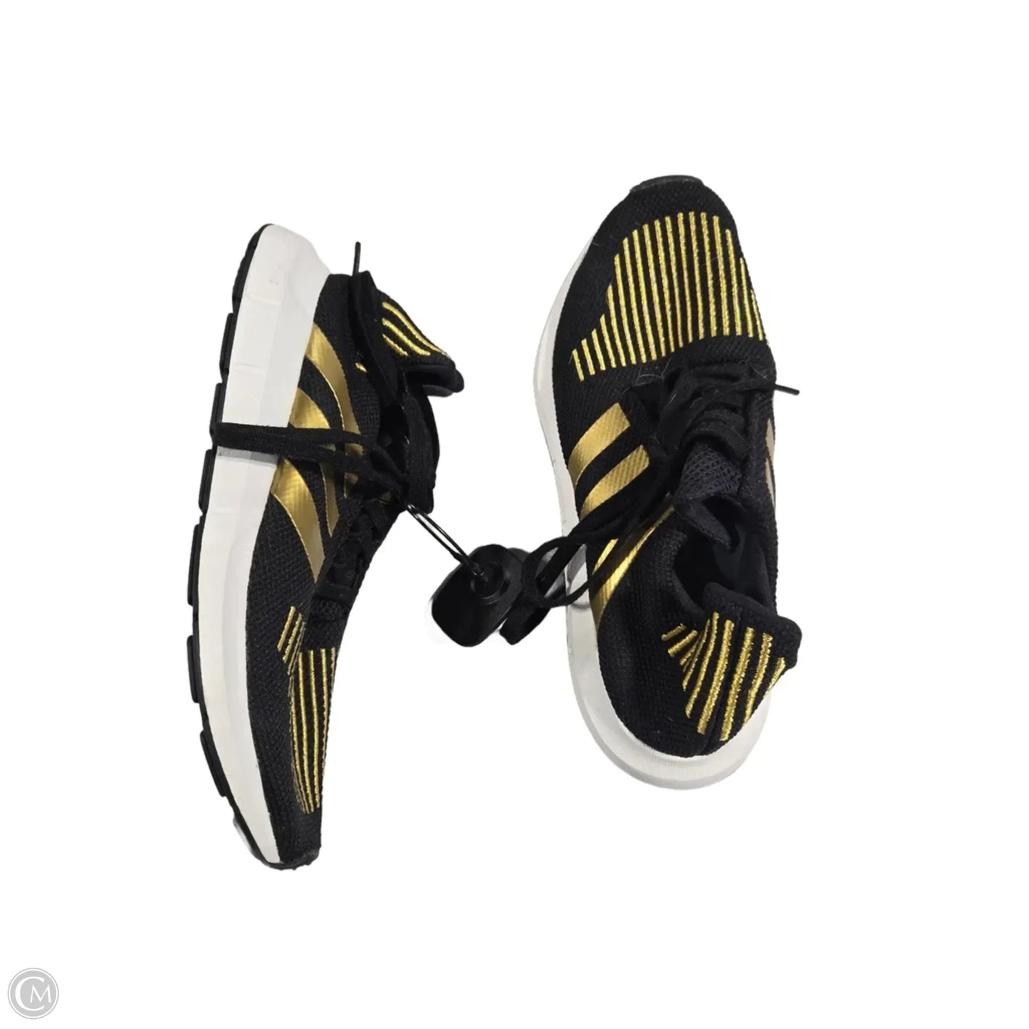 Shoes Athletic By Adidas In Black & Gold, Size: 10
