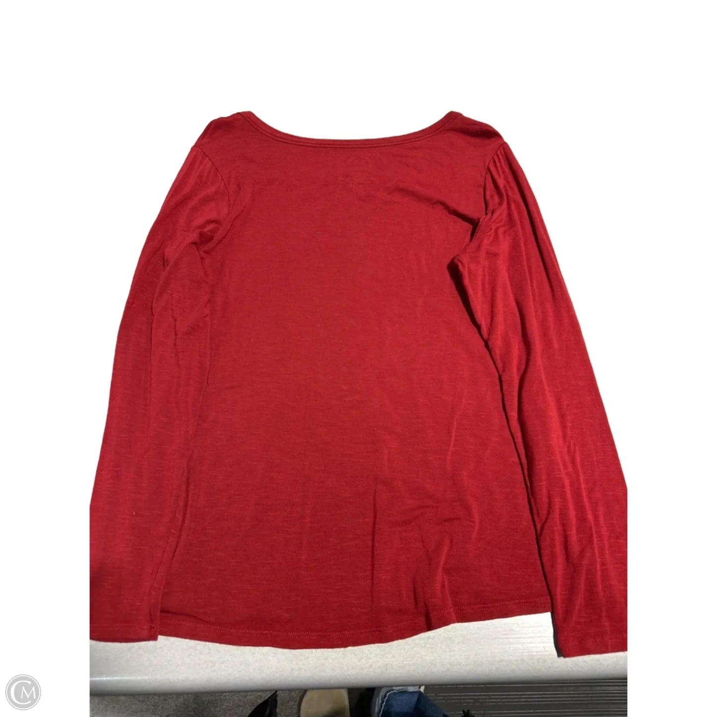 Top Long Sleeve By Maurices In Red, Size: M
